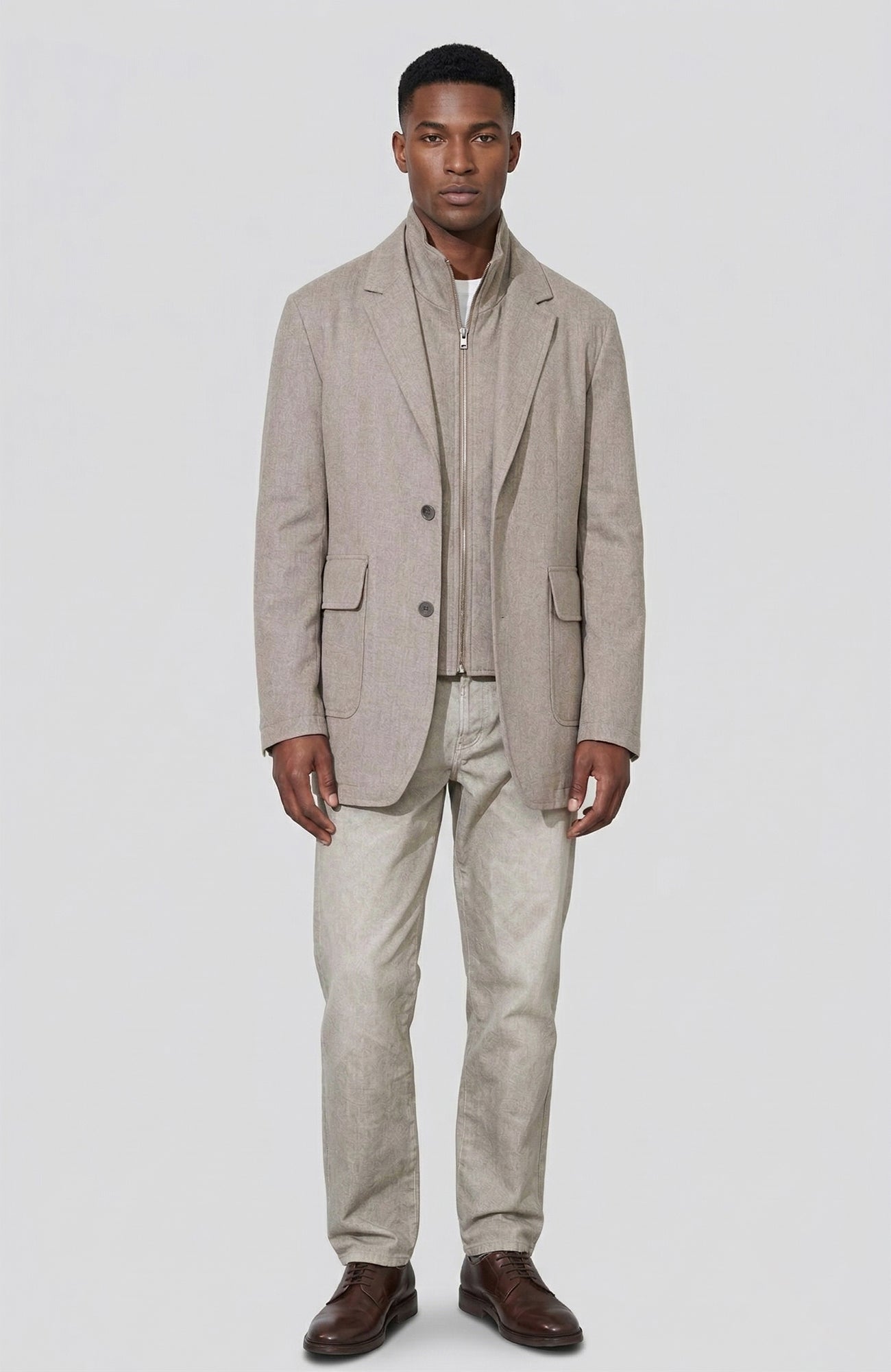 Bond Taupe Cashmere Jacket - MENS - Cardinal of Canada - CA - Bond Taupe Cashmere Jacket