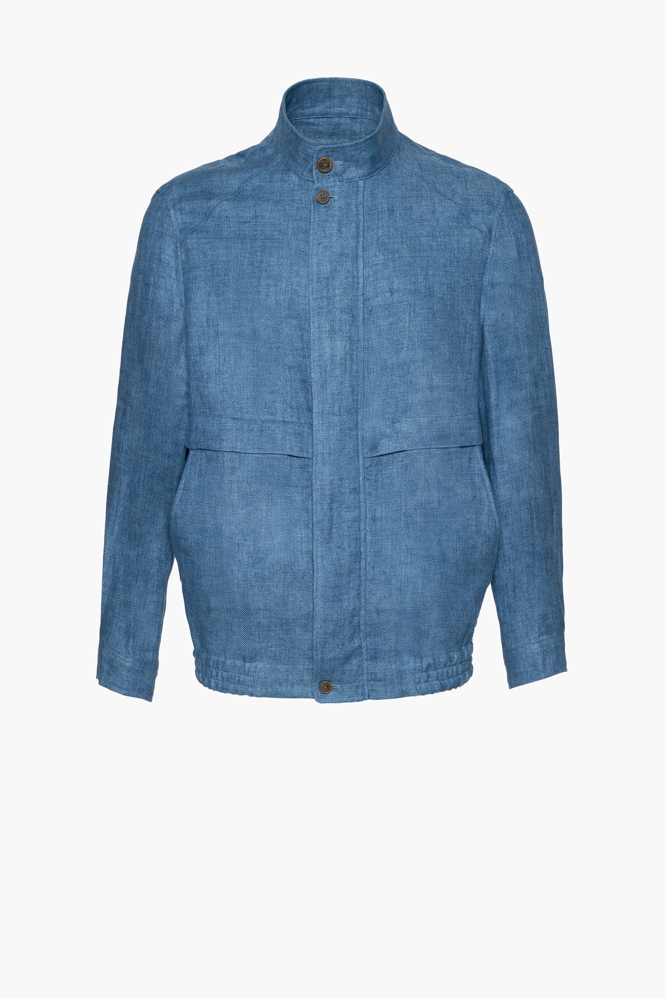Bristol Light Blue Linen Bomber Jacket - Cardinal of Canada-CA - Bristol Light Blue Linen Bomber Jacket