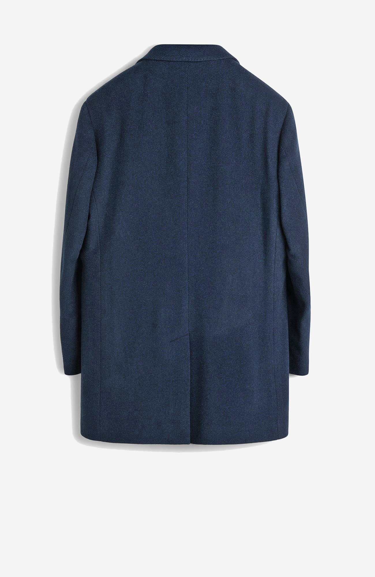 Leclaire Navy Twill Wool & Cashmere Car Coat - MENS - Cardinal of Canada - CA - Leclaire Navy Twill Wool & Cashmere Car Coat