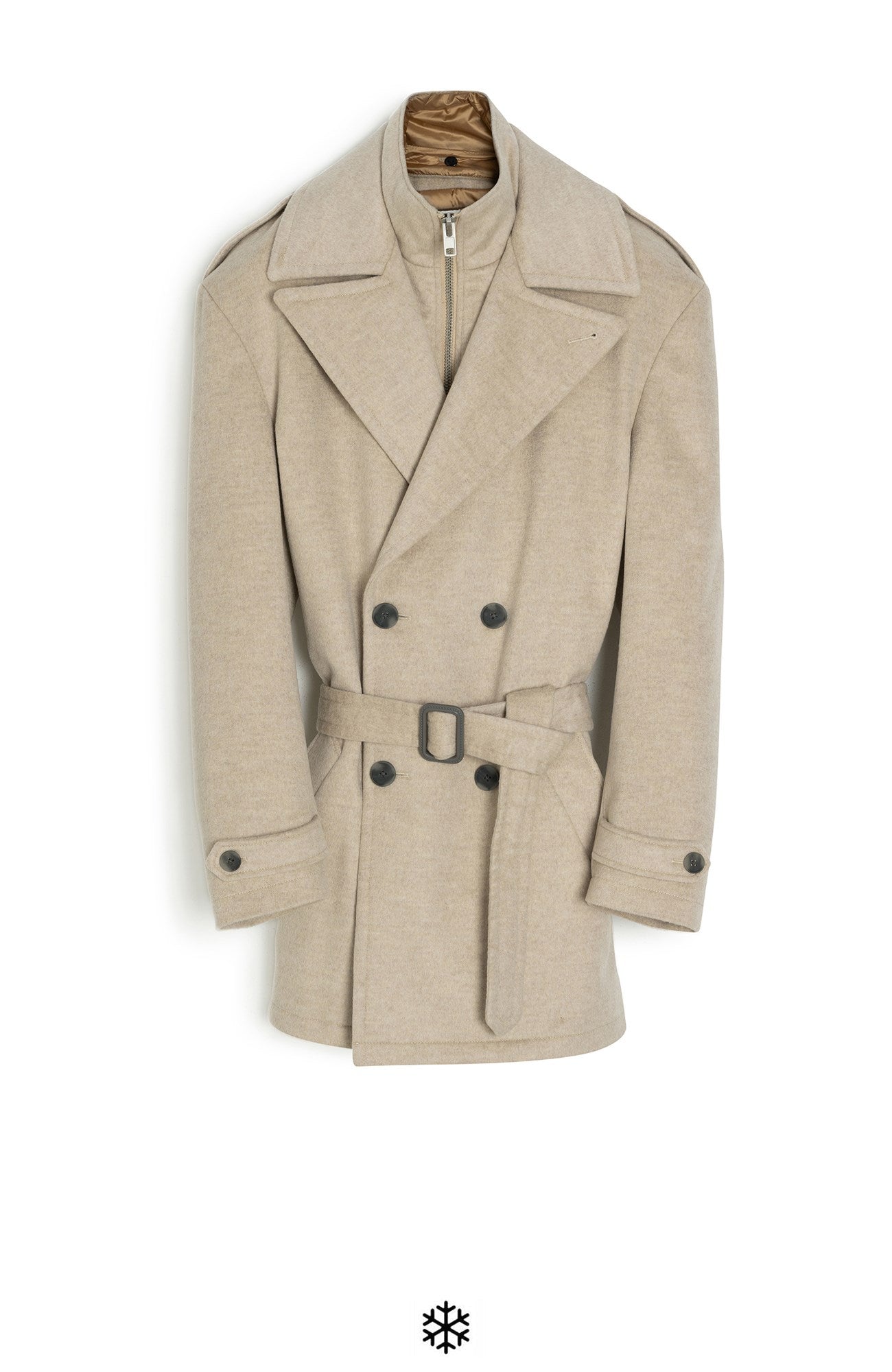 Limited Edition: Anikan Oatmeal Cashmere Trenchcoat - MENS - Cardinal of Canada - CA - Limited Edition: Anikan Oatmeal Cashmere Trenchcoat