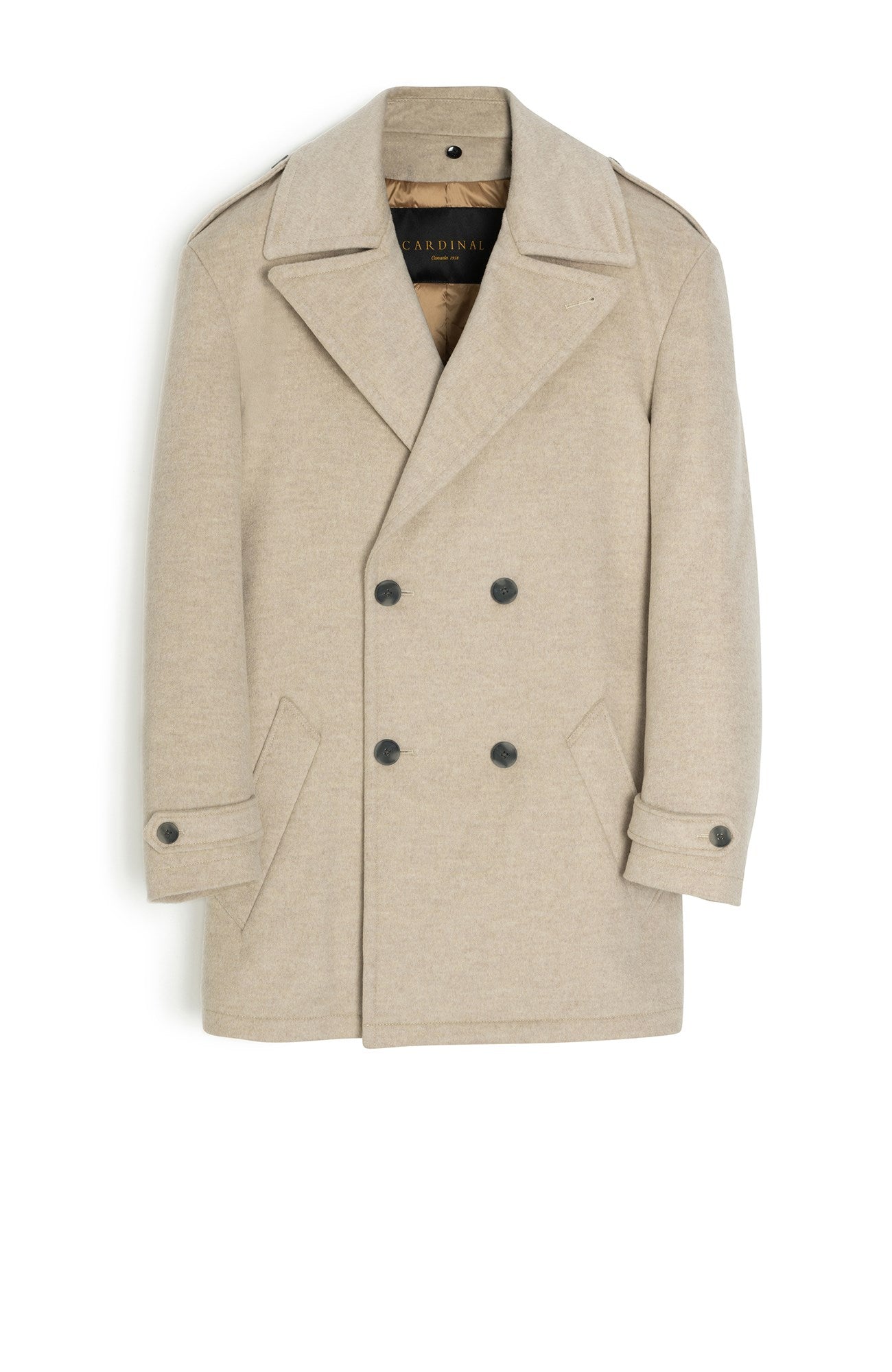 Limited Edition: Anikan Oatmeal Cashmere Trenchcoat - MENS - Cardinal of Canada - CA - Limited Edition: Anikan Oatmeal Cashmere Trenchcoat