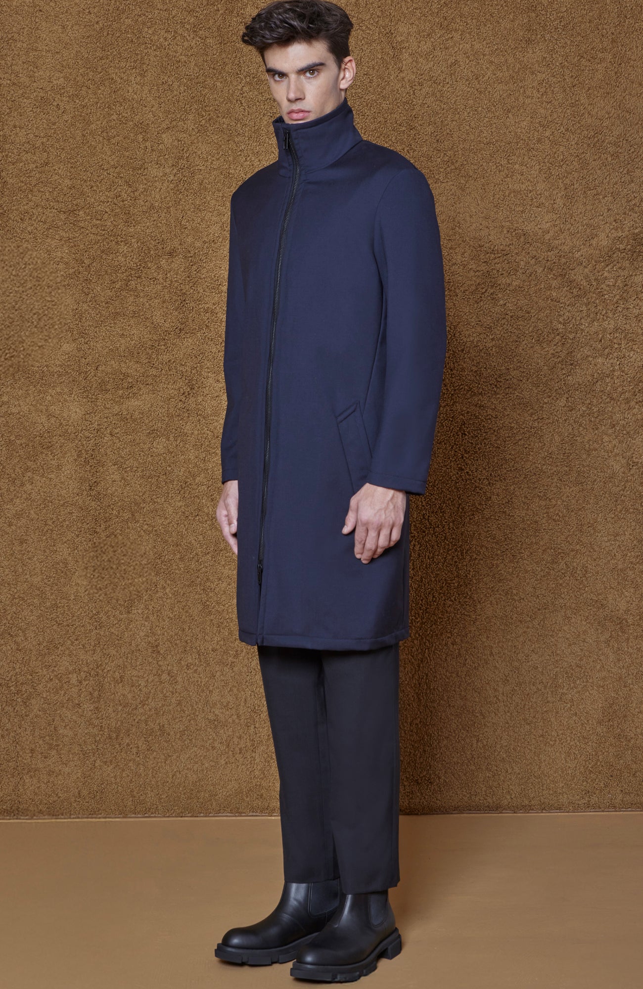 Limited Edition: Vader Navy Water repellent wool topcoat - MENS - Cardinal of Canada - CA - Limited Edition: Vader Navy Water repellent wool topcoat