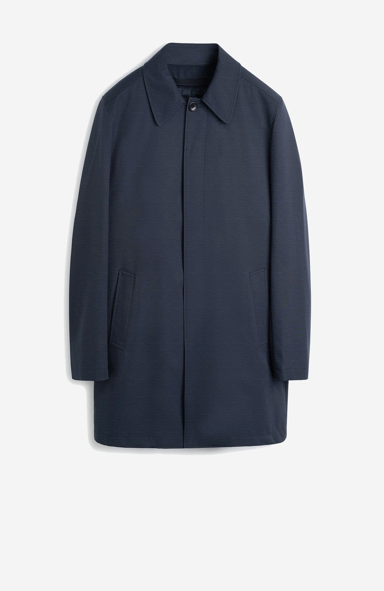 McCord Fancy Navy twill Raincoat