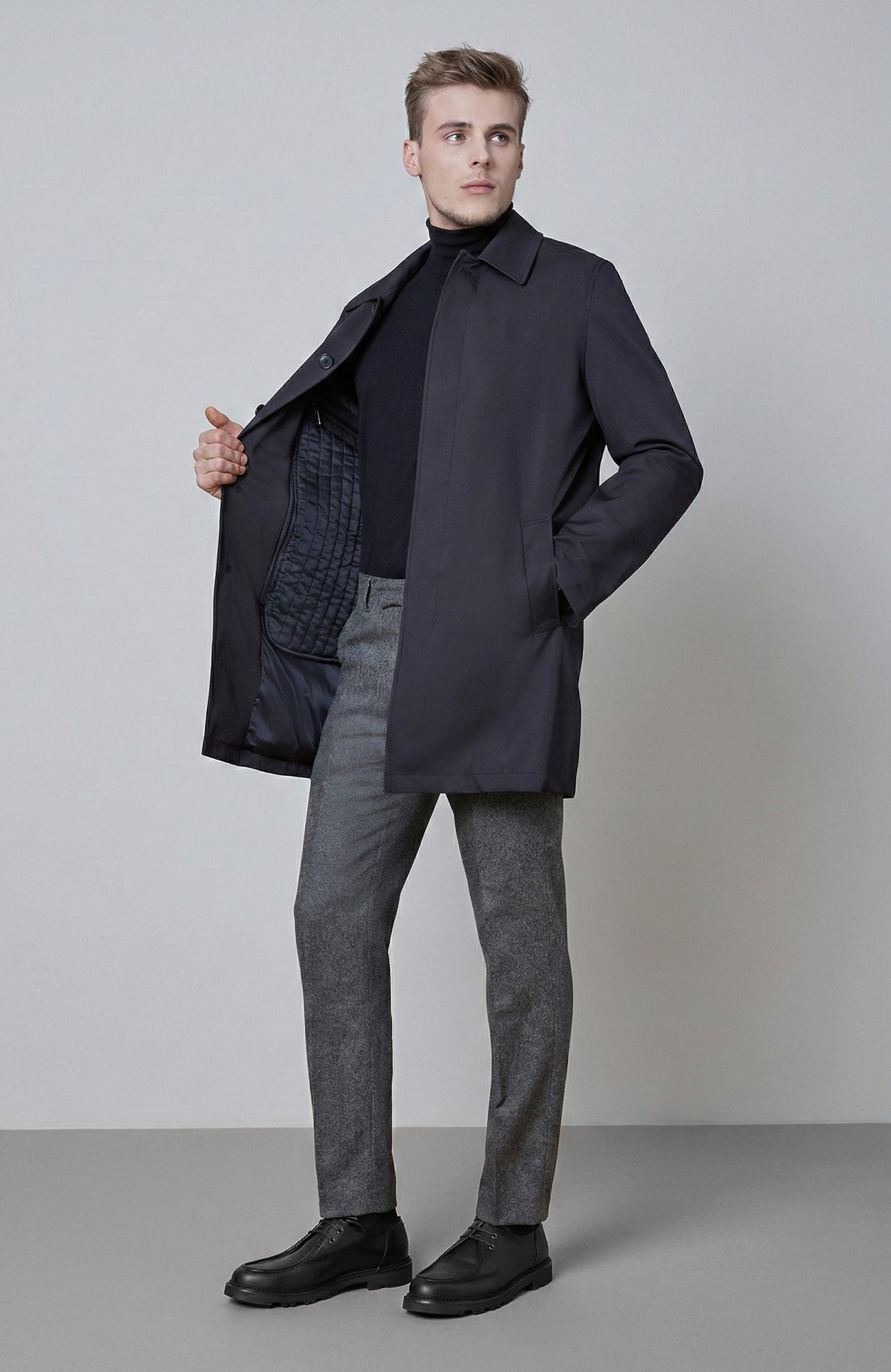 McCord II Black Raincoat With Primaloft Lining - MENS - Cardinal of Canada - CA - McCord II Black Raincoat With Primaloft Lining