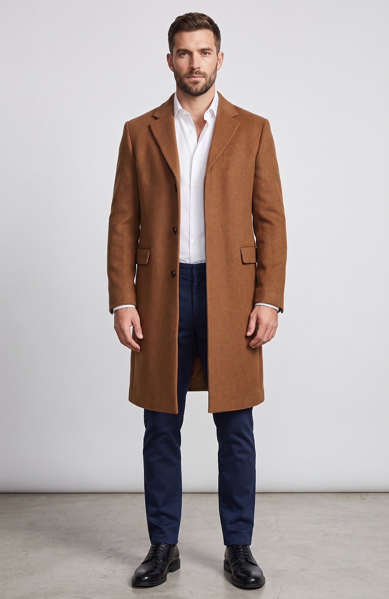 Mercer Vicuna Color Cashmere Top Coat - MENS - Cardinal of Canada - CA - Mercer Vicuna Color Cashmere Top Coat