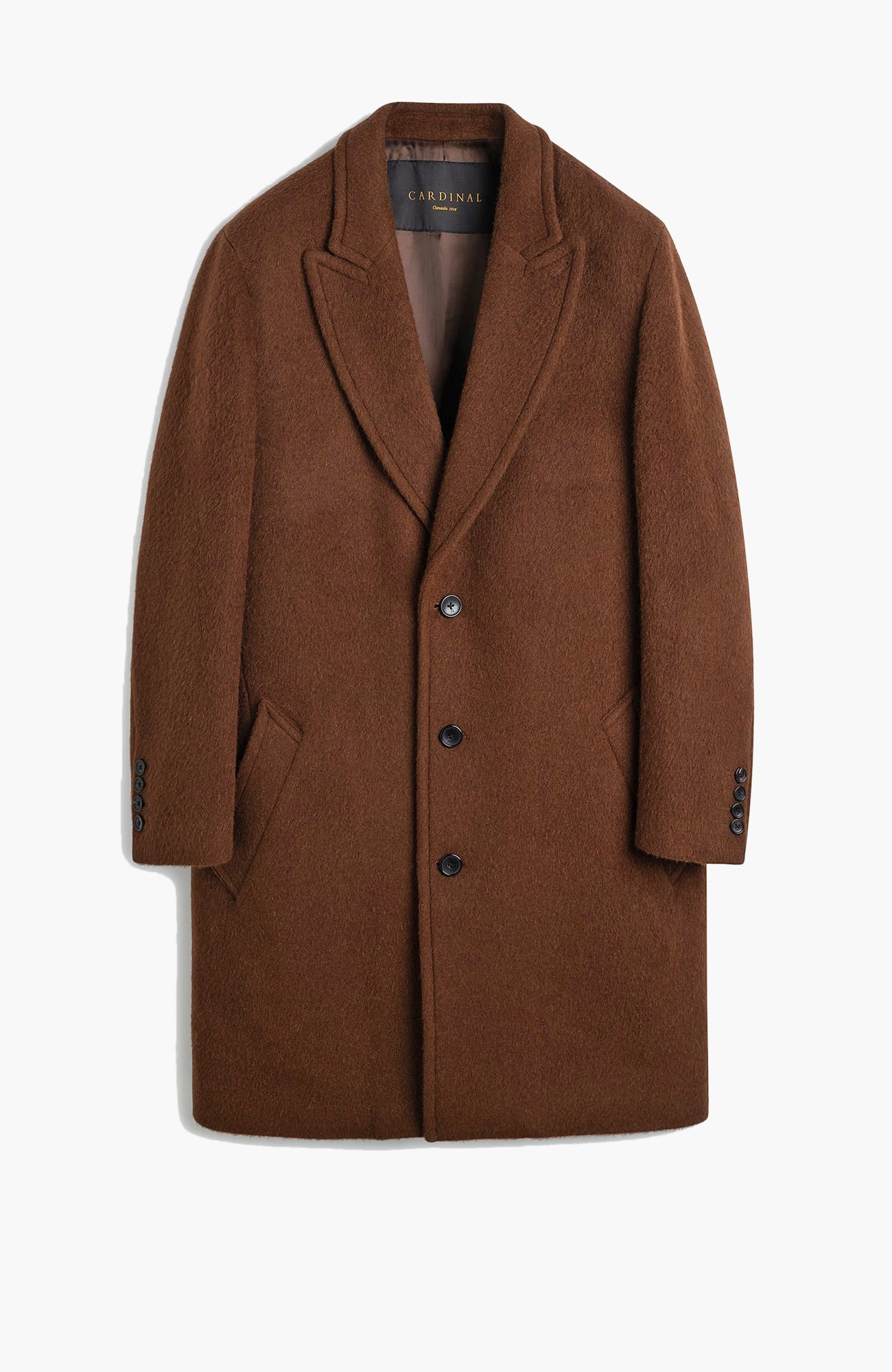 Mercury Wool And Alpaca Blend Topcoat - MENS - Cardinal of Canada-CA - Mercury Wool And Alpaca Blend Topcoat