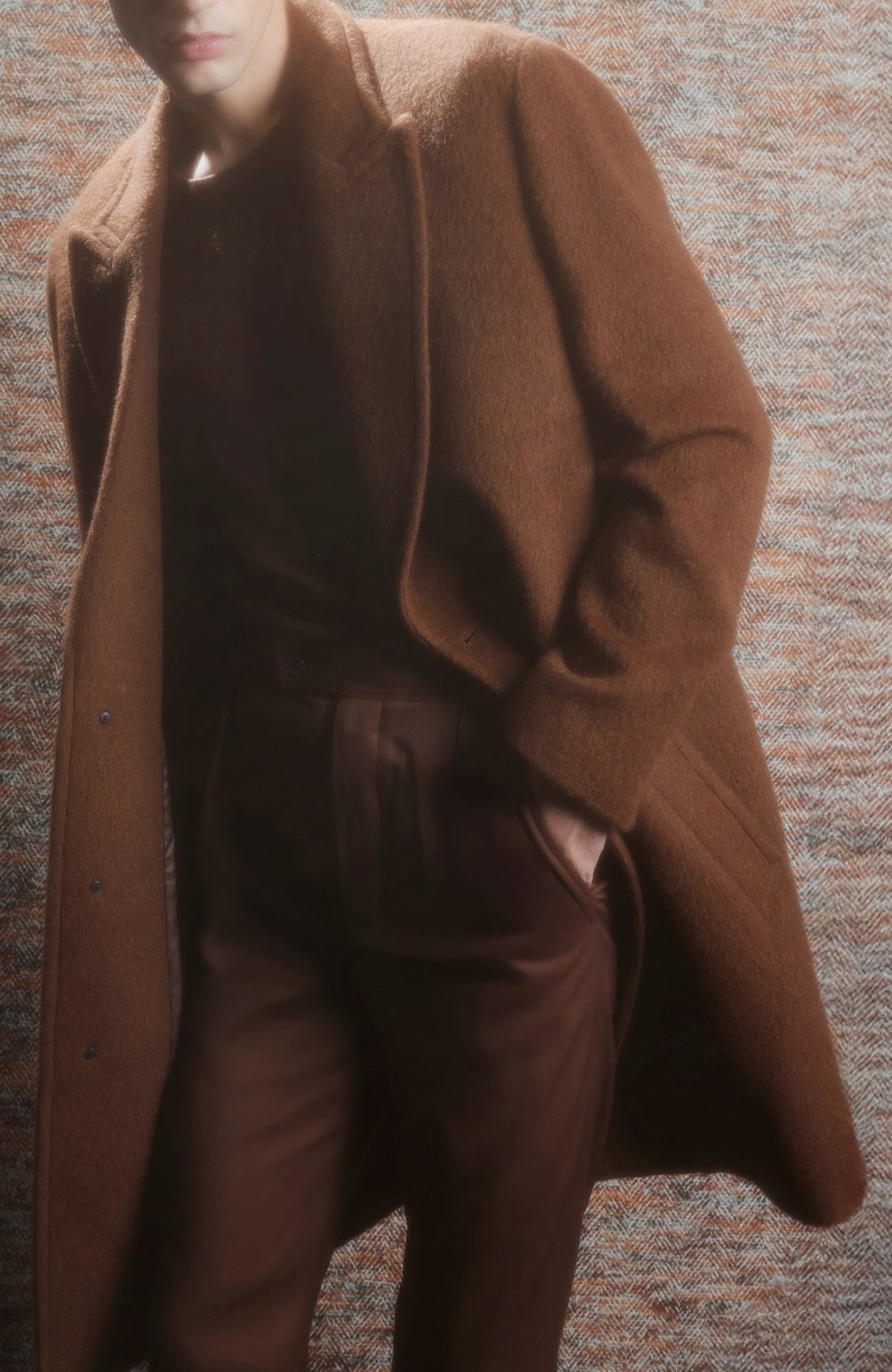 Mercury Wool And Alpaca Blend Topcoat - MENS - Cardinal of Canada-CA - Mercury Wool And Alpaca Blend Topcoat