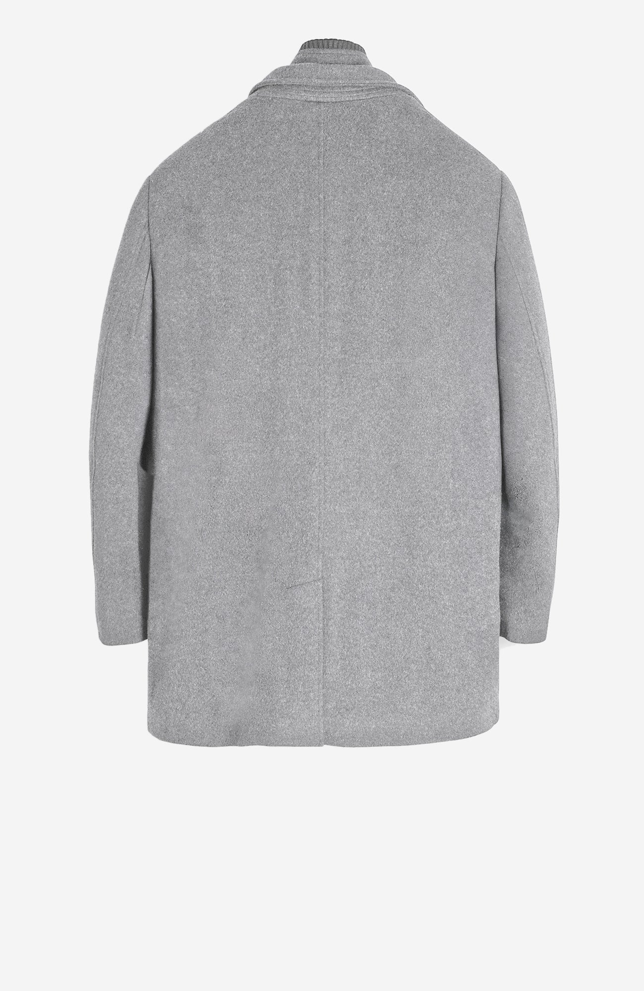Mont - Royal Light Grey Wool & Cashmere Car Coat - MENS - Cardinal of Canada - CA - Mont - Royal Light Grey Wool & Cashmere Car Coat