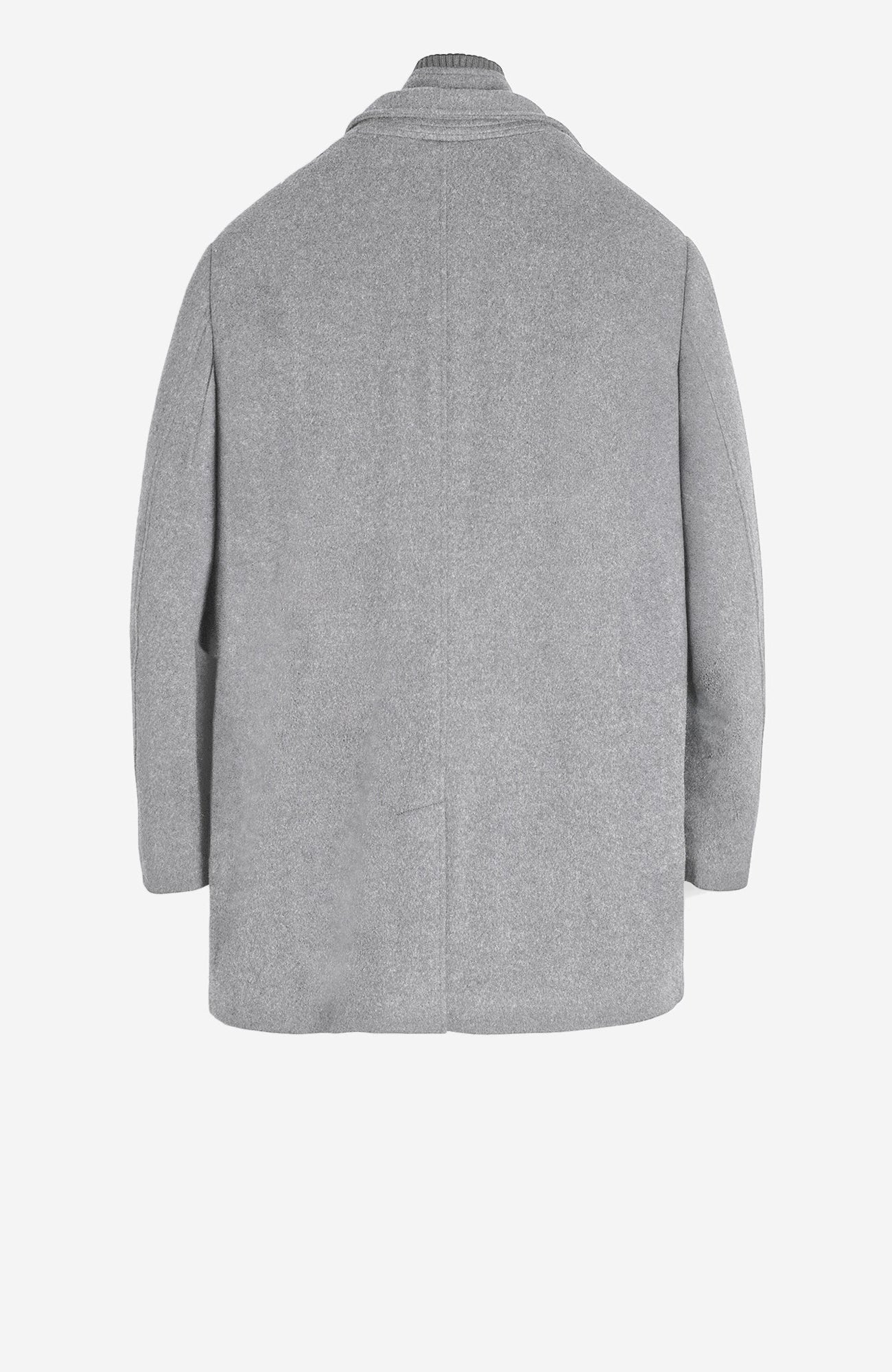 Mont-Royal Light Grey Wool & Cashmere Car Coat - MENS - Cardinal of Canada-CA - Mont-Royal Light Grey Wool & Cashmere Car Coat