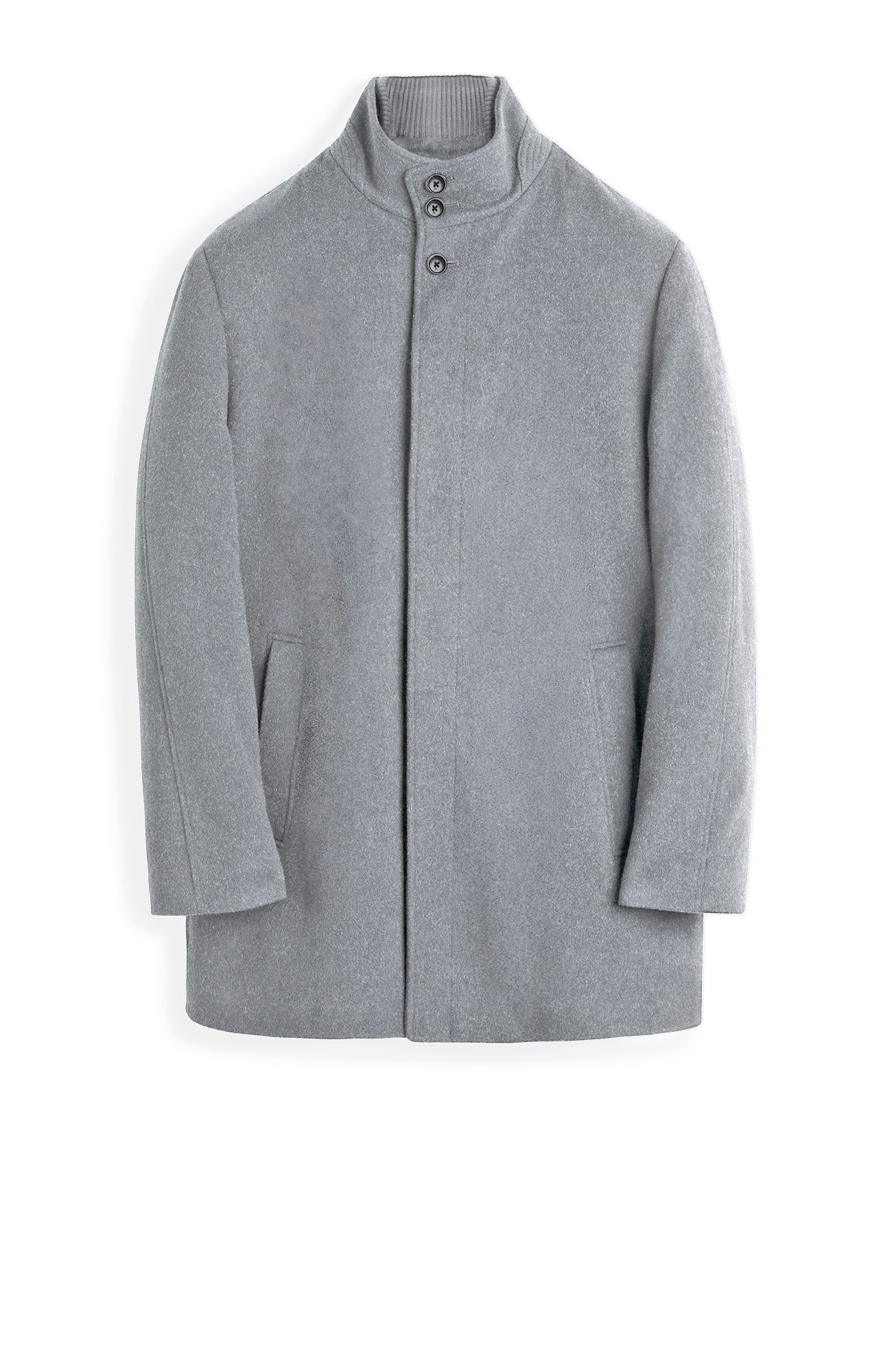 MONT - ROYAL LIGHT GREY WOOL & CASHMERE CARCOAT - MENS - Cardinal of Canada - CA - MONT - ROYAL LIGHT GREY WOOL & CASHMERE CARCOAT