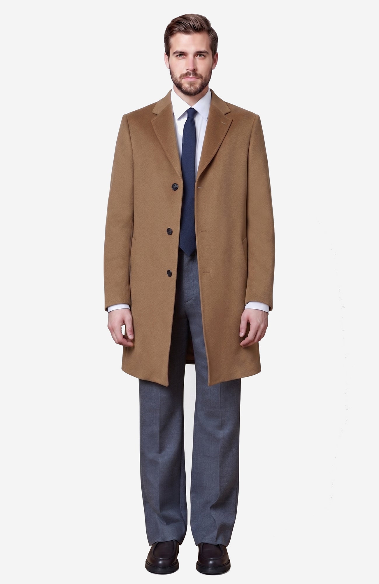 St. Pierre Cashmere Topcoat In Vicuna - Dress - Cardinal of Canada - CA - St. Pierre Cashmere Topcoat In Vicuna