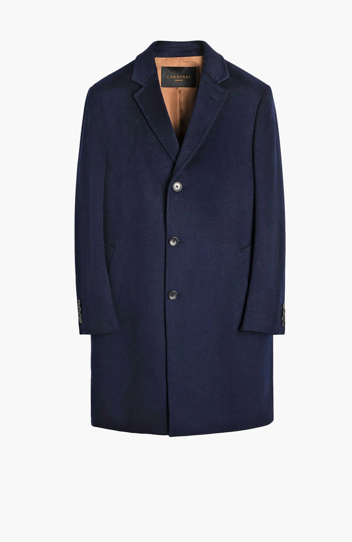 St-Pierre Navy Cashmere Topcoat - Dress - Cardinal of Canada-CA - St-Pierre Navy Cashmere Topcoat