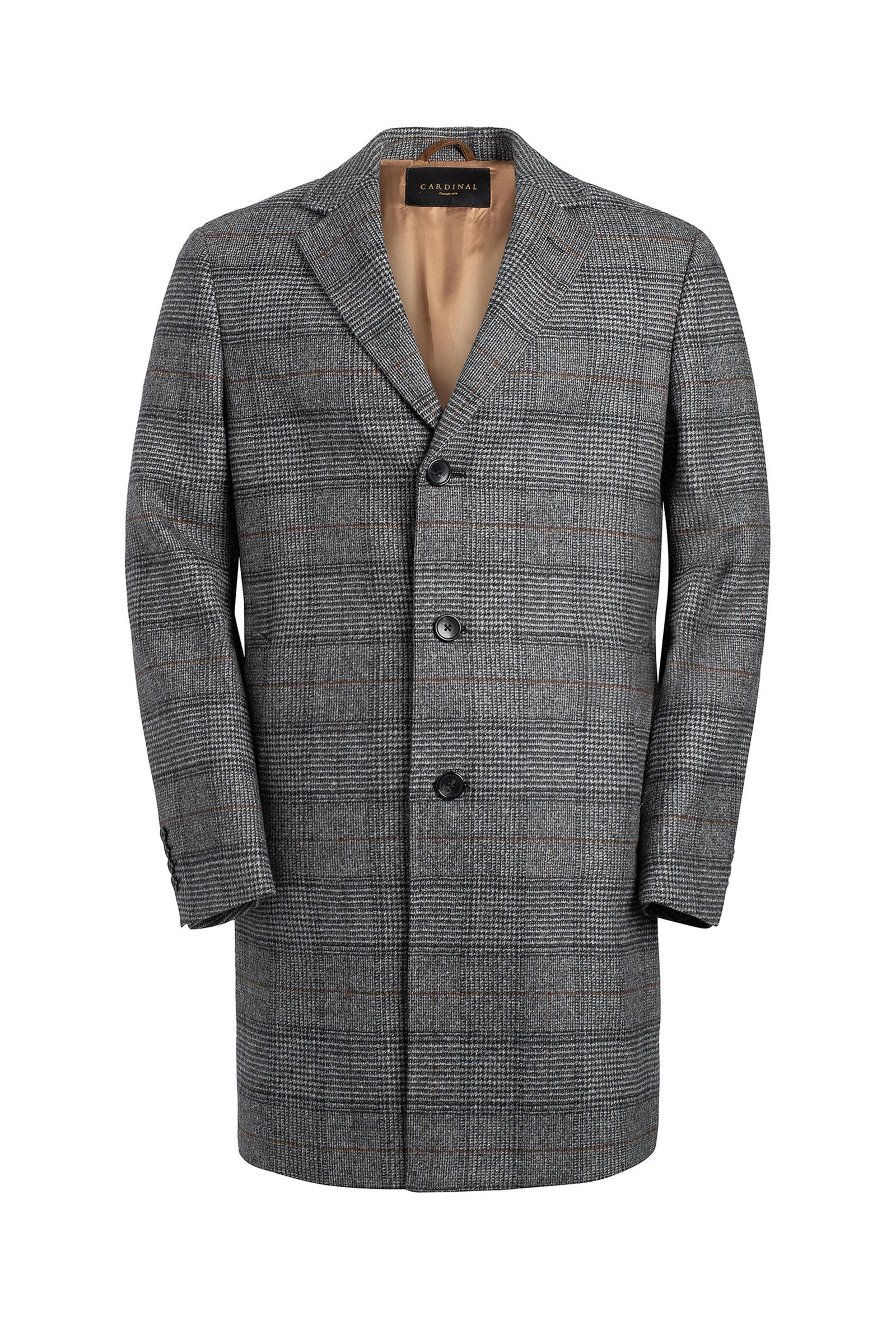 Plaid deals topcoat mens