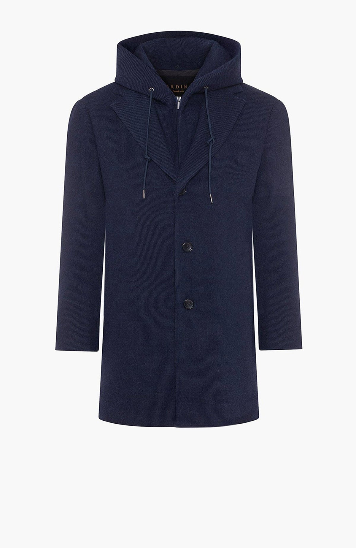 Tyson Navy Wool & Cashmere Topcoat - MENS - Cardinal of Canada-CA - Tyson Navy Wool & Cashmere Topcoat