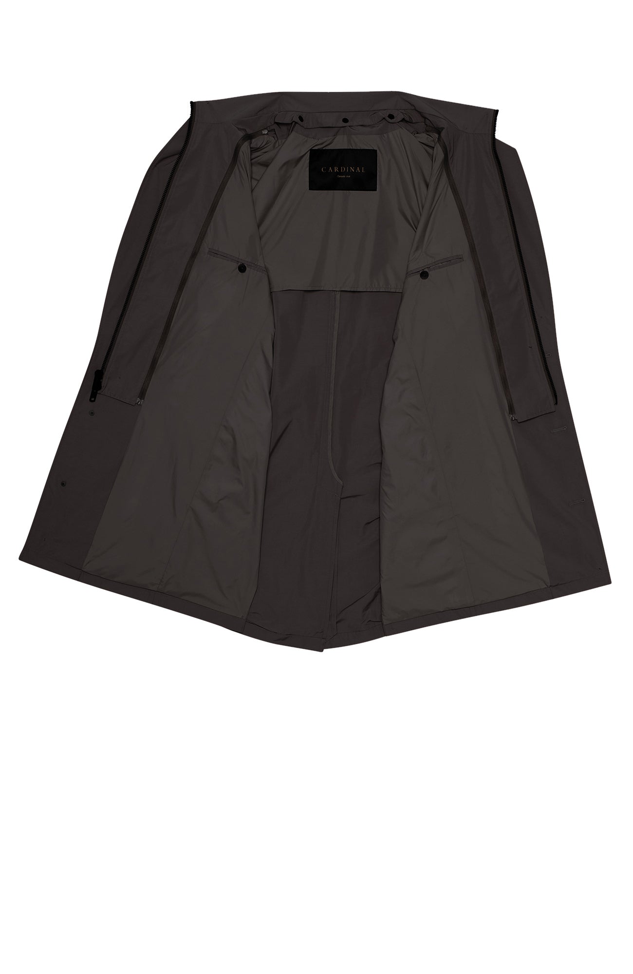 FOX SINGLE BREAST BLACK TOPCOAT - MENS - Cardinal of Canada-CA - FOX SINGLE BREAST WATER REPELLANT BLACK TOPCOAT 38 inch length