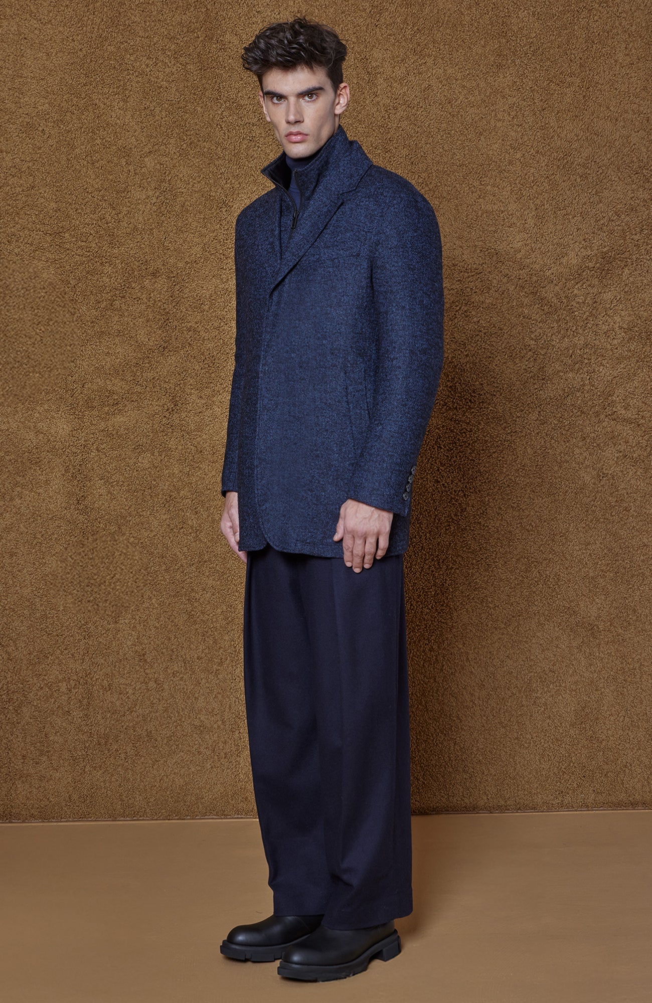 BOWIE NAVY HERRINGONE JACKET - MENS - Cardinal of Canada - CA - BOWIE NAVY HERRINGONE JACKET