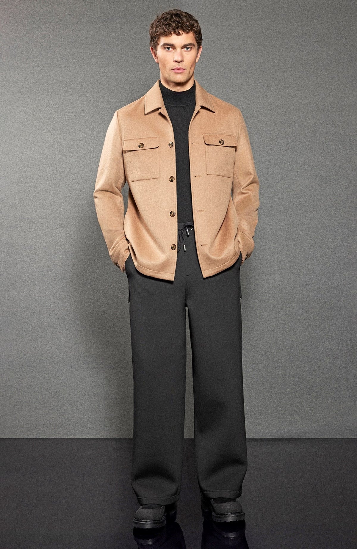 Bryce Cashmere Shirt Jacket - MENS - Cardinal of Canada-CA - Bryce Cashmere Shirt Jacket