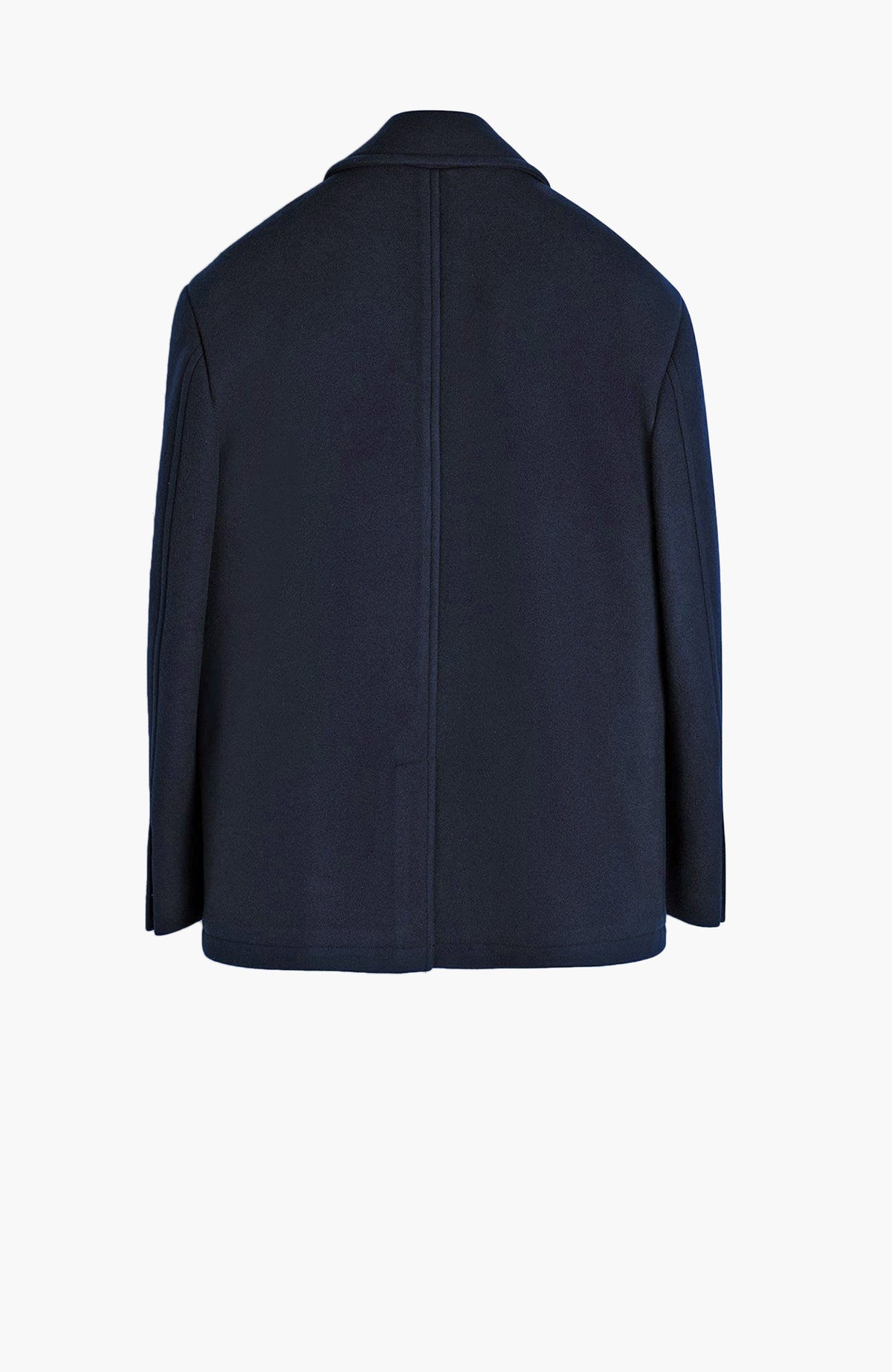 Carrara Navy Wool & Cashmere Peacoat