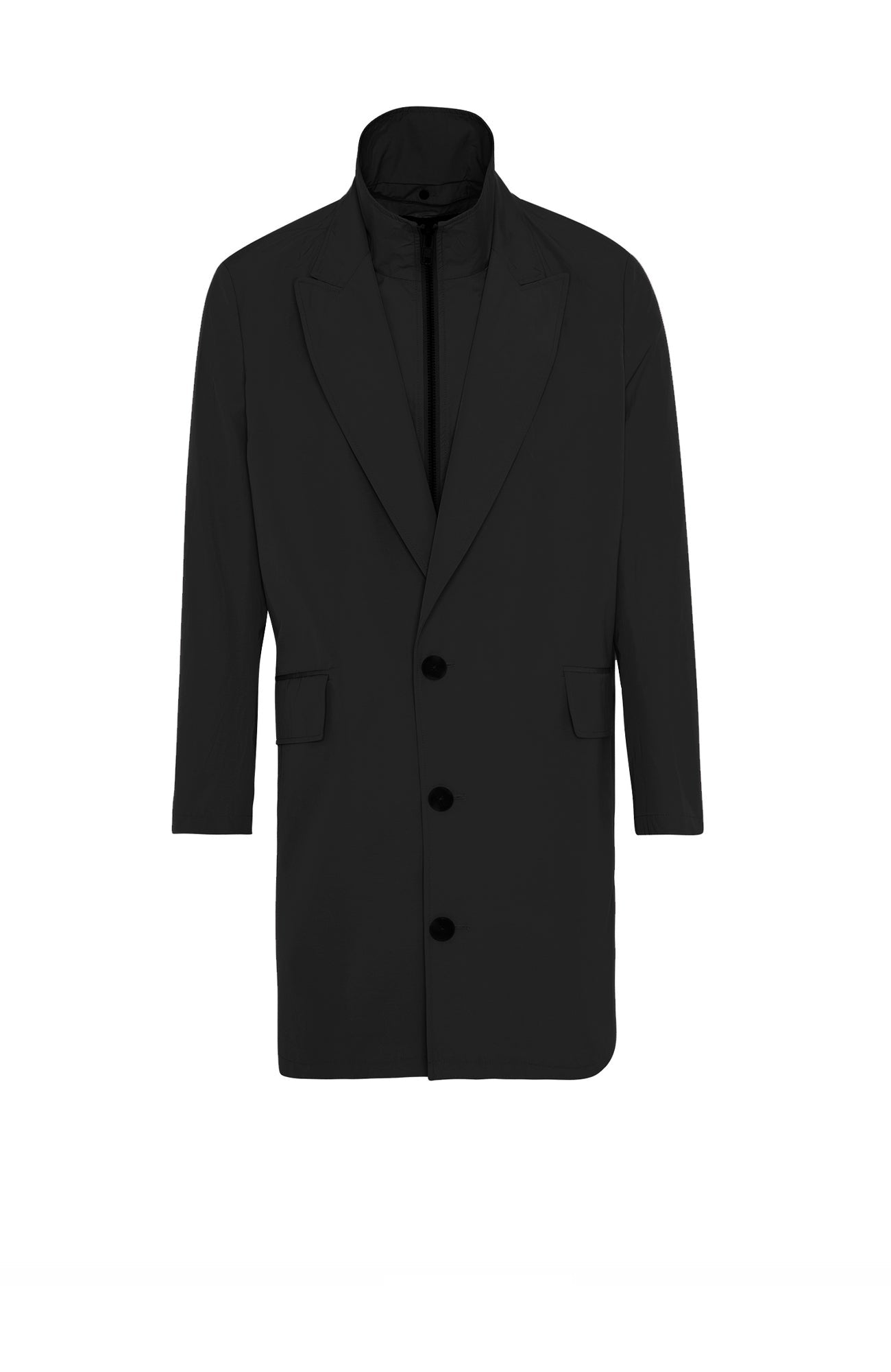 FOX BLACK WATER RESISTANT TOPCOAT