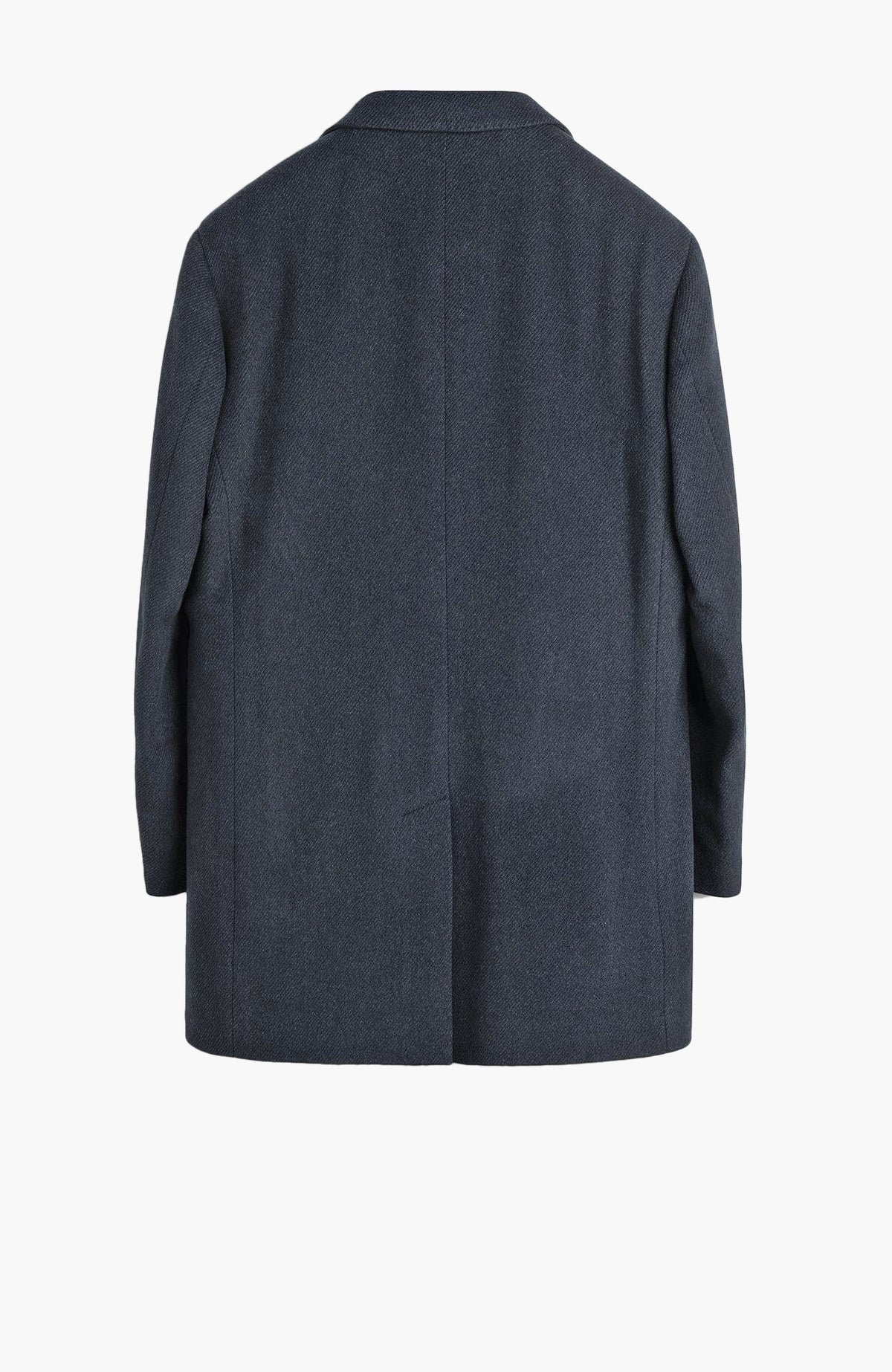 Leclaire Wool & Cashmere Charcoal Twill Car Coat