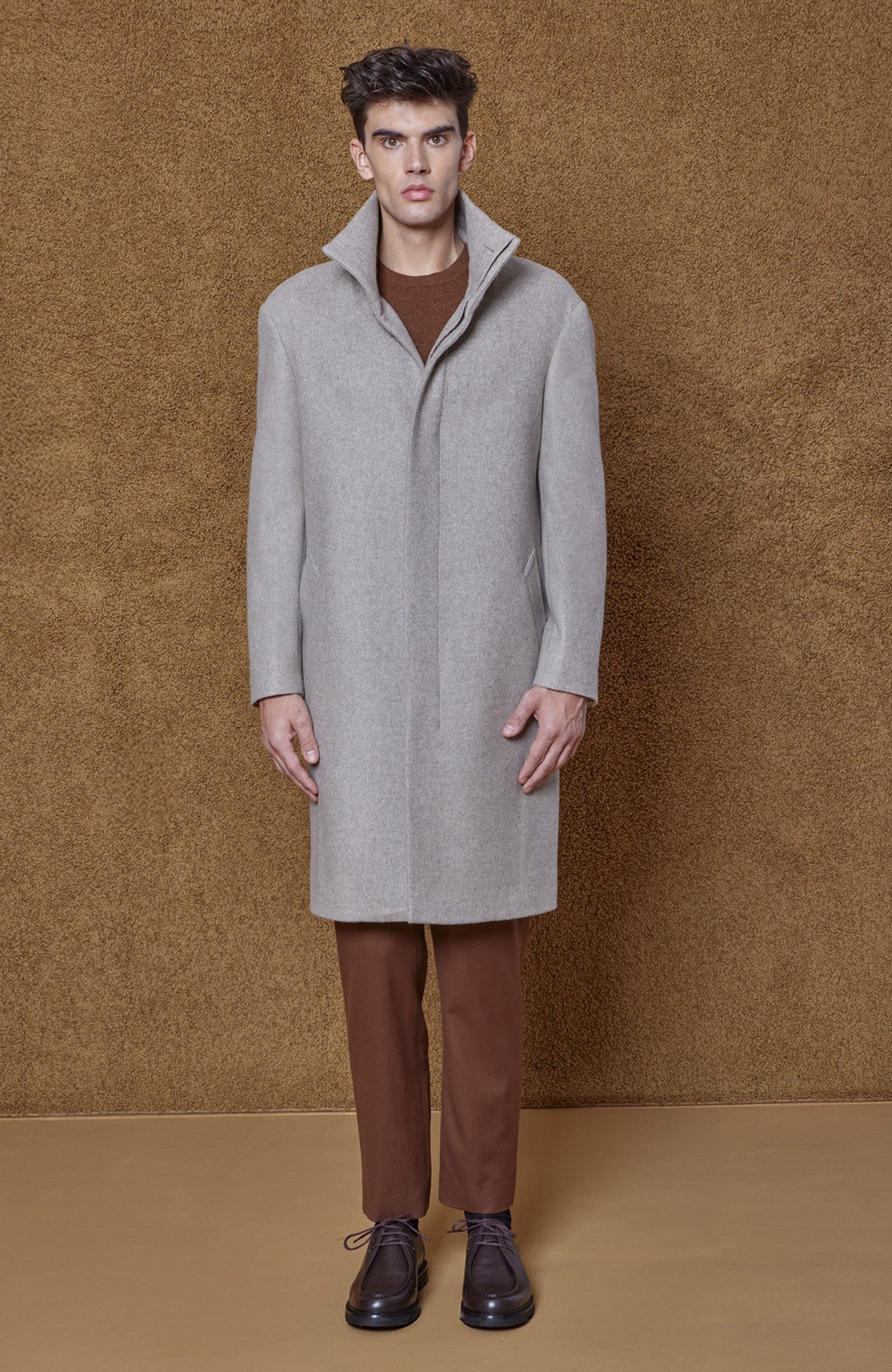 Limited Edition: Lenny Taupe Wool & Cashmere Topcoat - MENS - Cardinal of Canada - CA - Limited Edition: Lenny Taupe Wool & Cashmere Topcoat