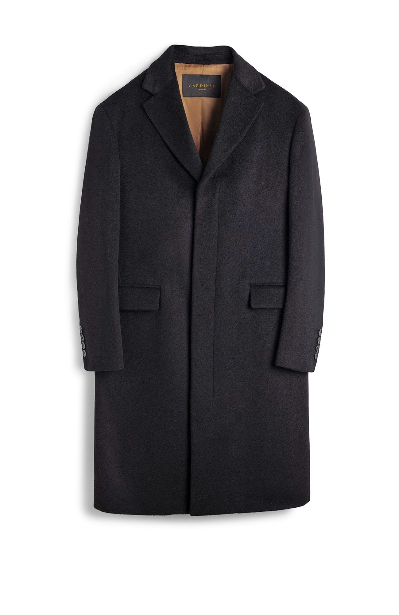 LIMITED EDITION: MERCER BLACK CASHMERE TOPCOAT - MENS - Cardinal of Canada - CA - LIMITED EDITION: MERCER BLACK CASHMERE TOPCOAT