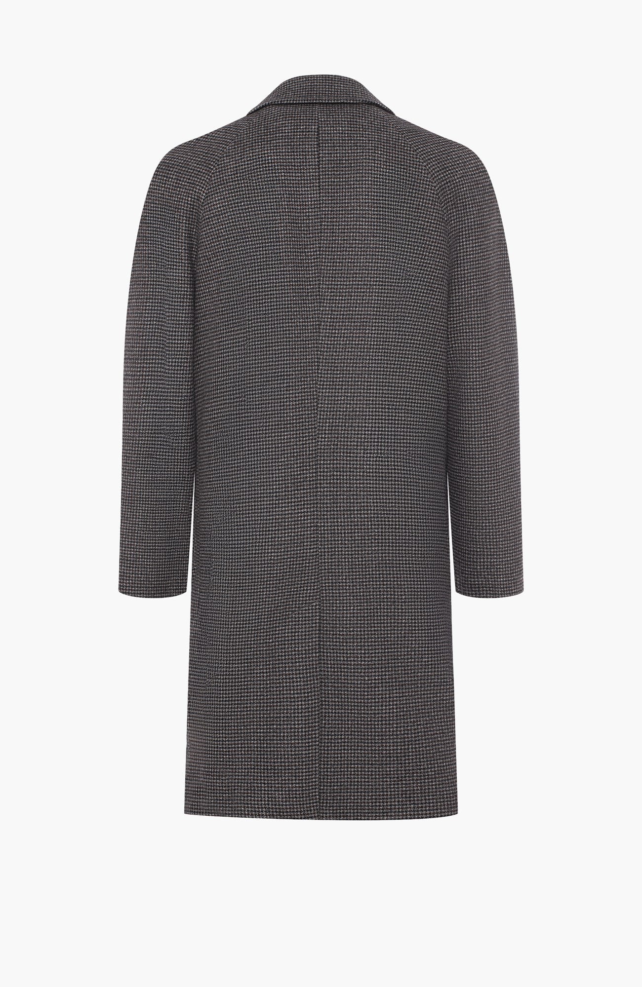 Limited Edition: Taylor Brown Houndstooth Wool Topcoat - MENS - Cardinal of Canada-CA - Limited Edition: Taylor Brown Houndstooth Wool Topcoat