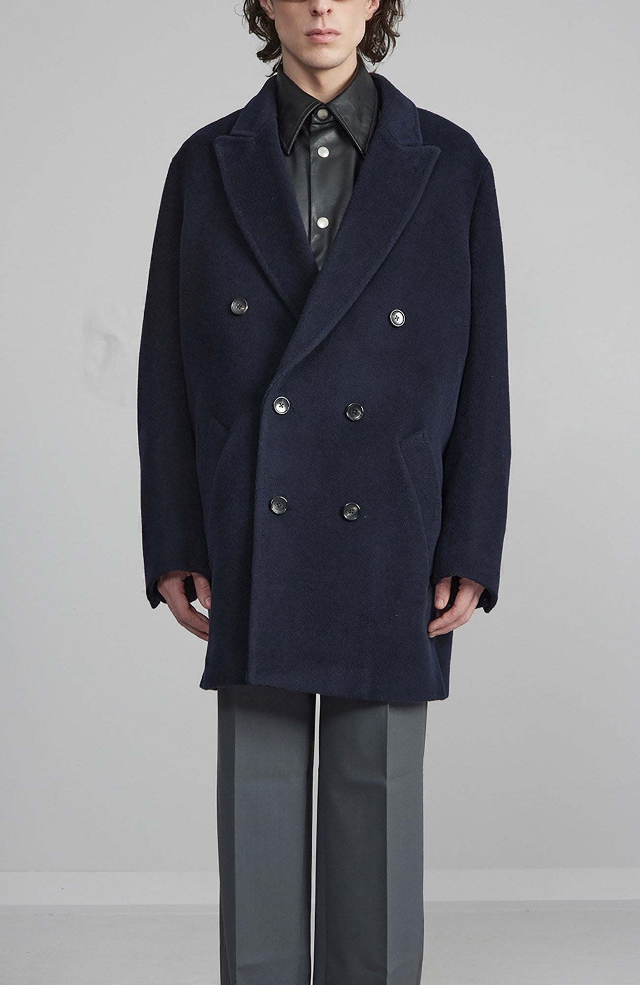 LOGAN DOUBLE BREAST NAVY WOOL TOPCOAT - MENS - Cardinal of Canada - CA - LOGAN DOUBLE BREAST NAVY WOOL TOPCOAT