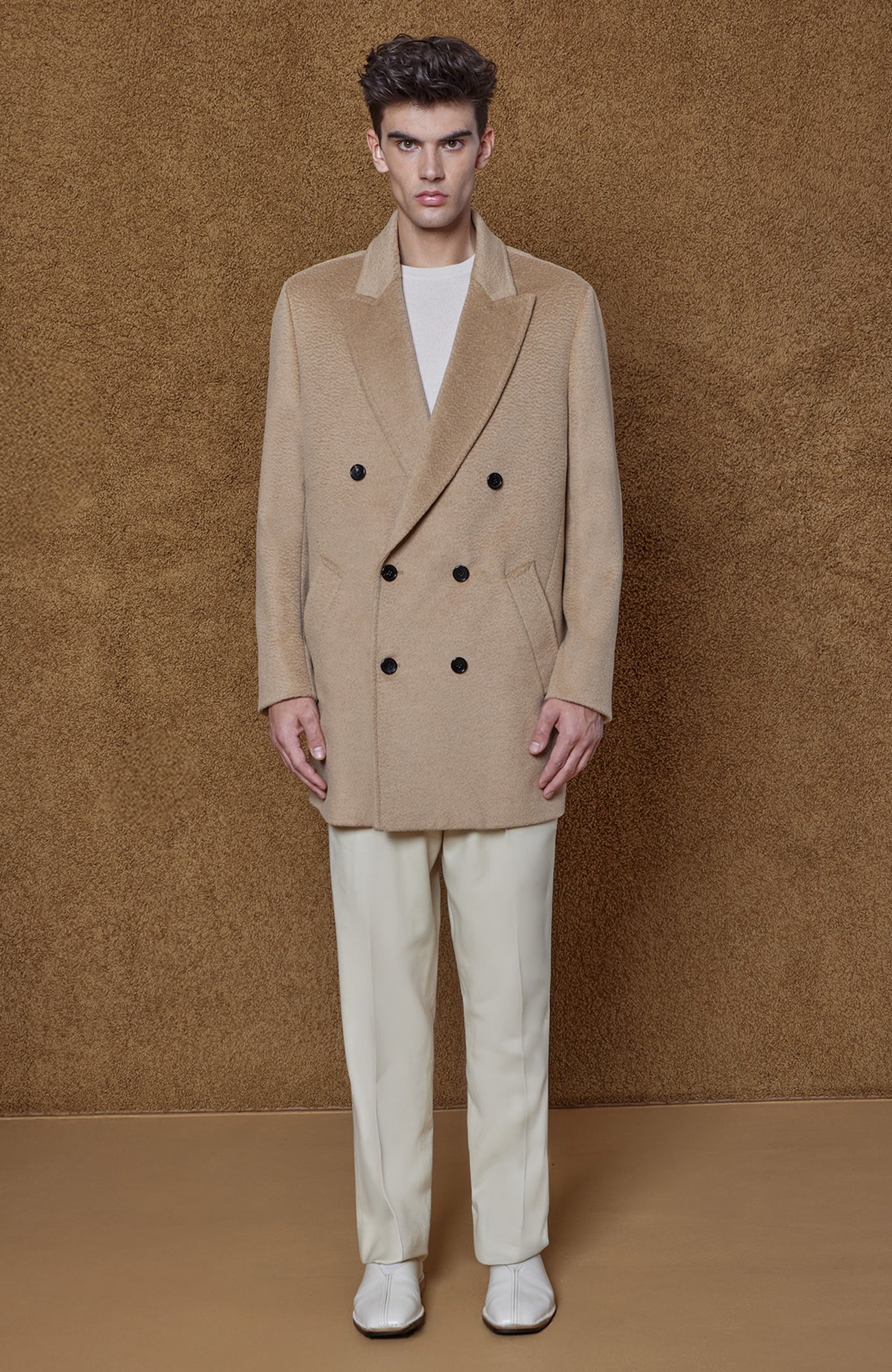 Logan Wool & Alpaca Double Breast Topcoat - MENS - Cardinal of Canada - CA - Logan Wool & Alpaca Double Breast Topcoat