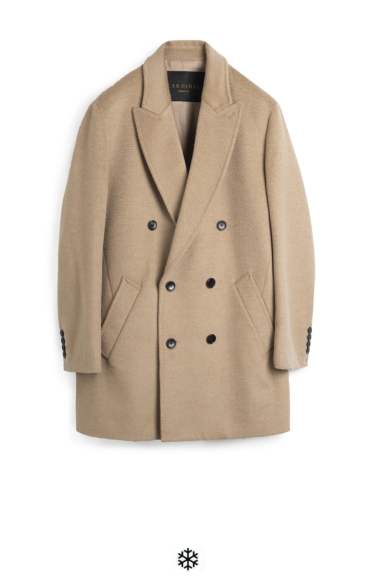 Logan Wool & Alpaca Double Breast Topcoat - MENS - Cardinal of Canada - CA - Logan Wool & Alpaca Double Breast Topcoat