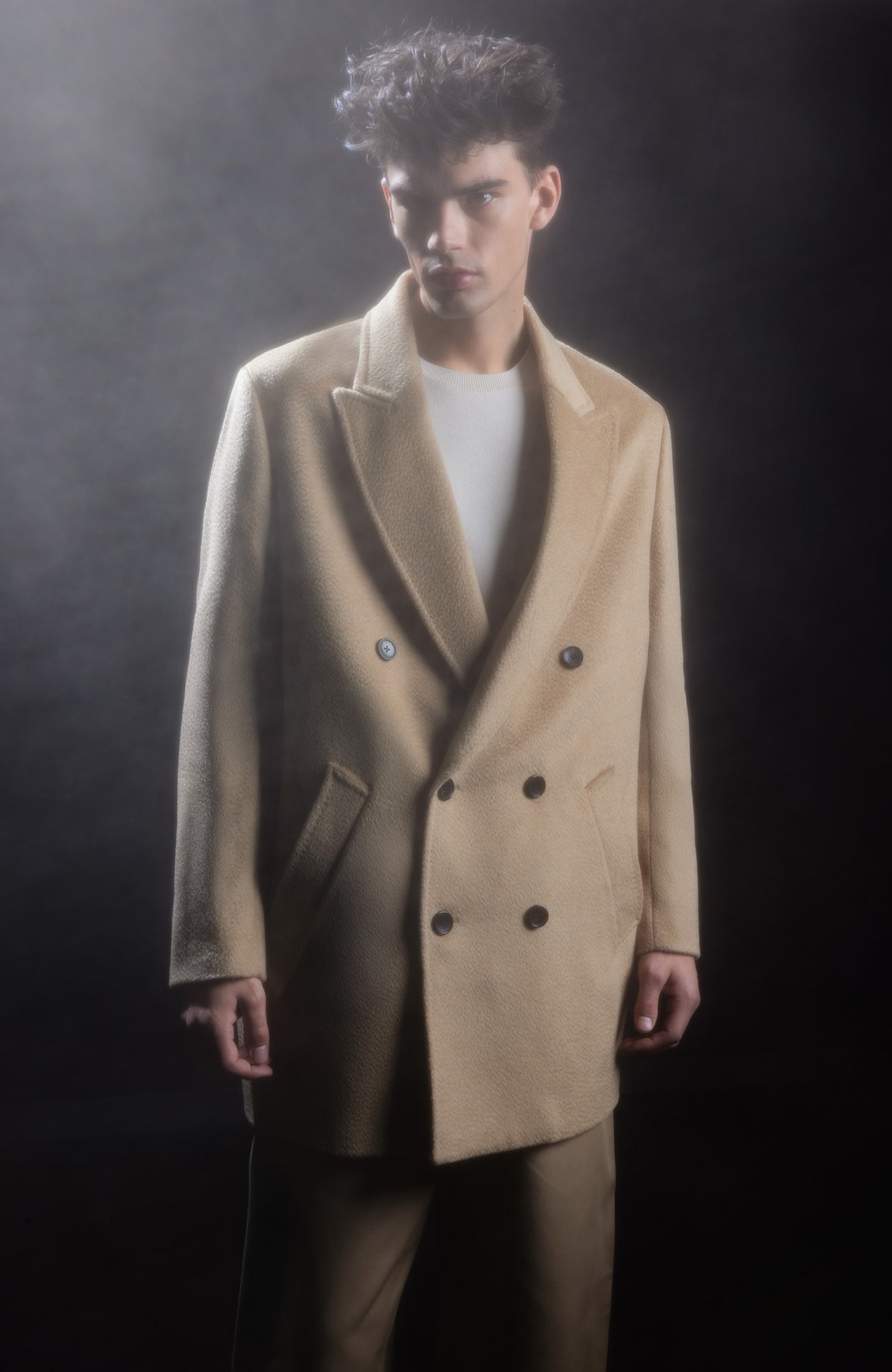 Logan Wool & Alpaca Double Breast Topcoat - MENS - Cardinal of Canada - CA - Logan Wool & Alpaca Double Breast Topcoat