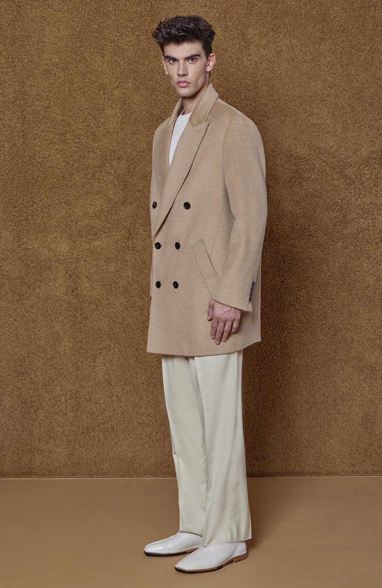 Logan Wool & Alpaca Double Breast Topcoat - MENS - Cardinal of Canada - CA - Logan Wool & Alpaca Double Breast Topcoat