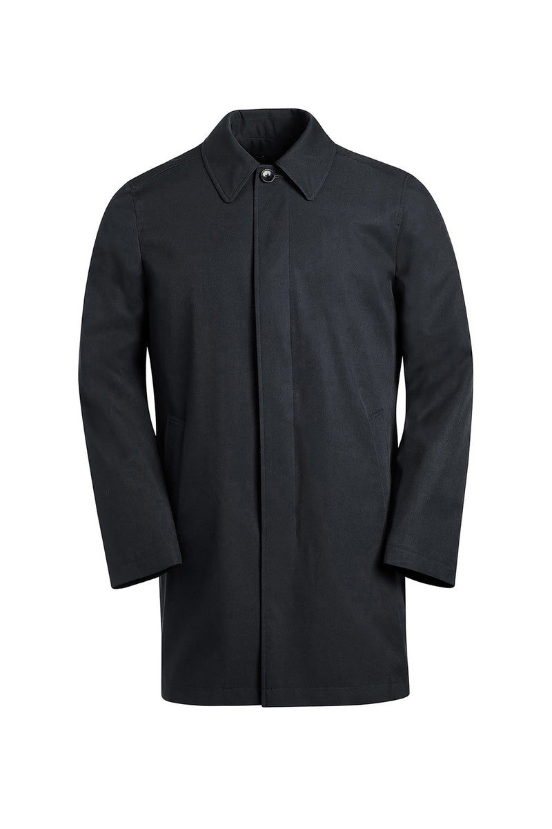MCCORD BLACK RAINCOAT WITH PRIMALOFT LINING
