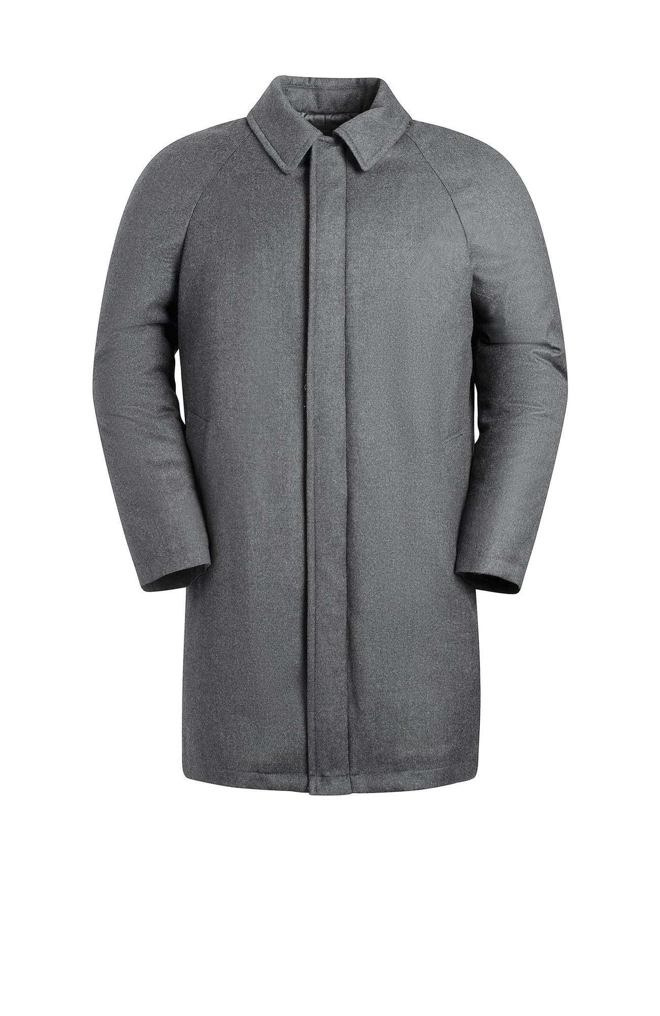 MCMILLAN GRAY WOOL & SILK CAR COAT - Cardinal of Canada - CA - MCMILLAN GRAY WOOL & SILK CAR COAT