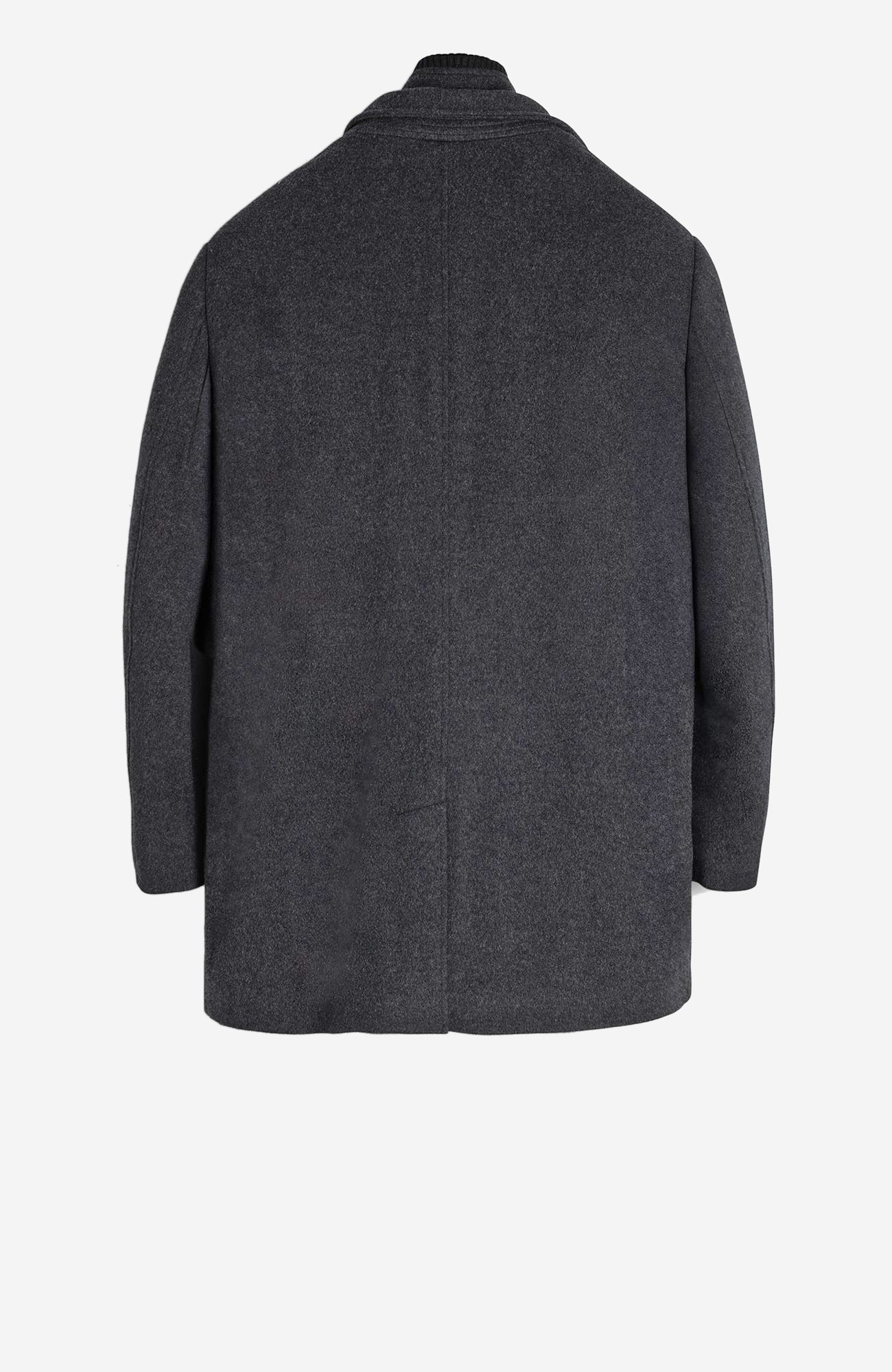 Mont-Royal Charcoal Wool & Cashmere Car Coat