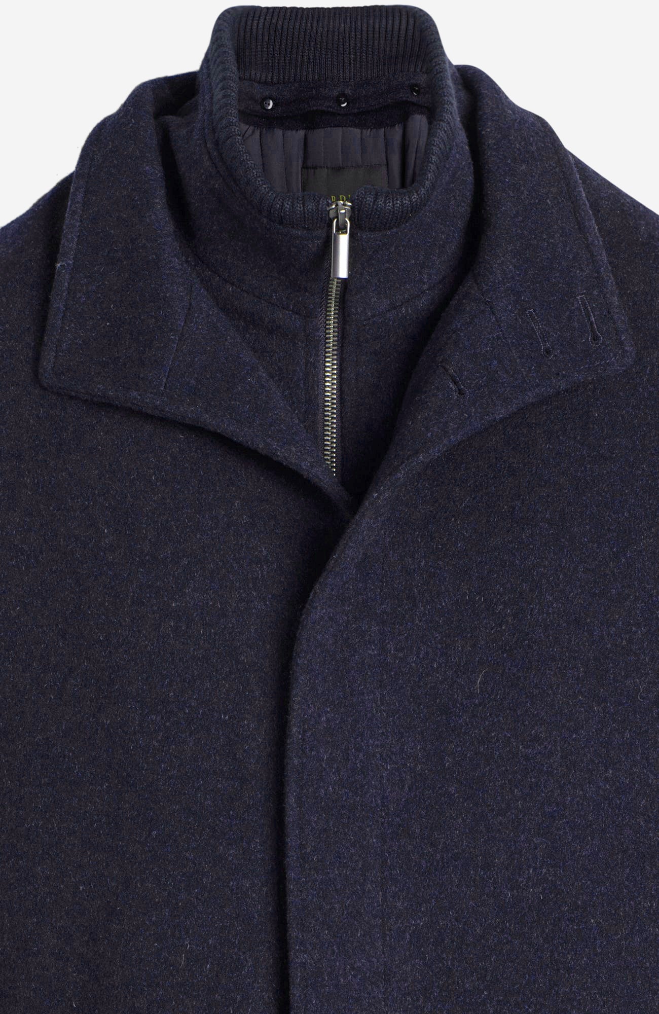 Mont - Royal Navy Mélange Wool & Cashmere Car Coat - MENS - Cardinal of Canada - CA - Mont - Royal Navy Mélange Wool & Cashmere Car Coat