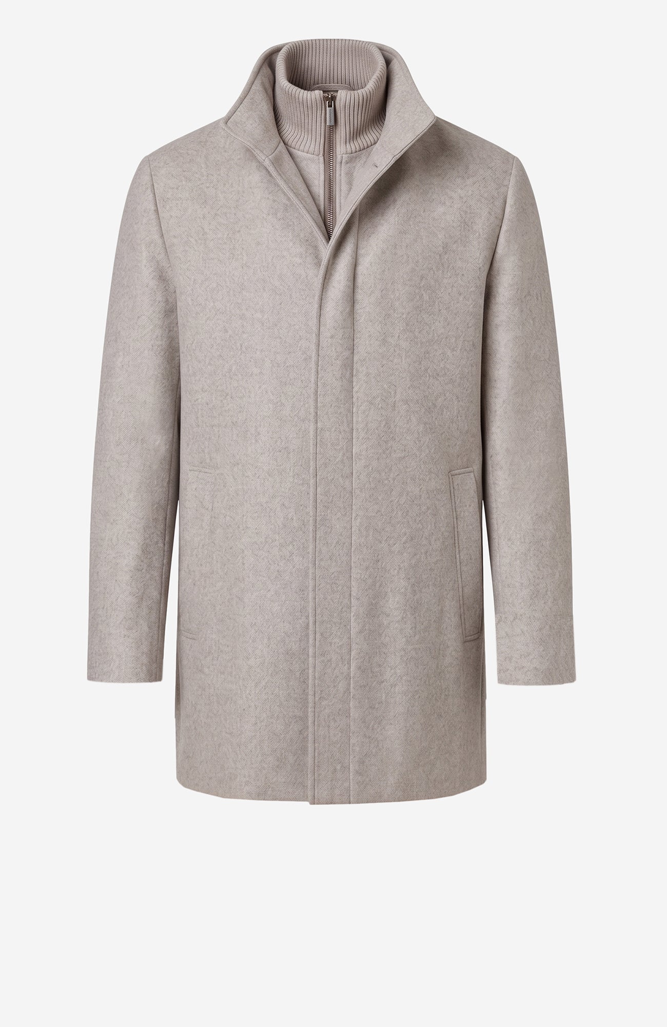 Mont - Royal Taupe Wool & Cashmere Car Coat - MENS - Cardinal of Canada - CA - Mont - Royal Taupe Wool & Cashmere Car Coat