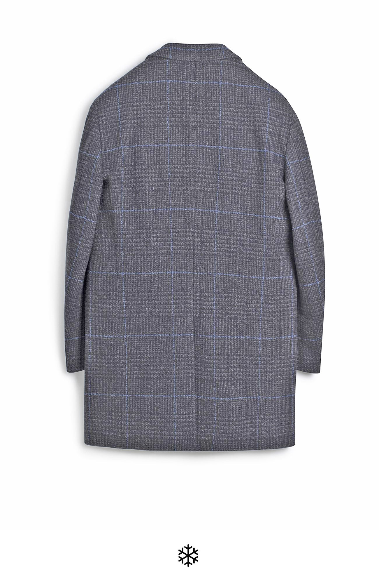 Sherwood Charcoal Plaid Wool & Cashmere Topcoat - MENS - Cardinal of Canada - CA - Sherwood Charcoal Plaid Wool & Cashmere Topcoat