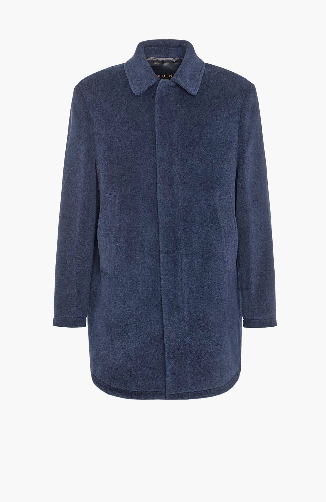 Soda Navy Wool Topcoat - MENS - Cardinal of Canada-CA - Soda Navy Wool Topcoat