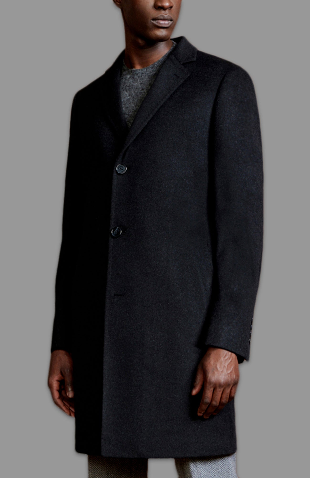 ST. PIERRE BLACK CASHMERE OVERCOAT - Dress - Cardinal of Canada - CA - ST. PIERRE BLACK CASHMERE OVERCOAT