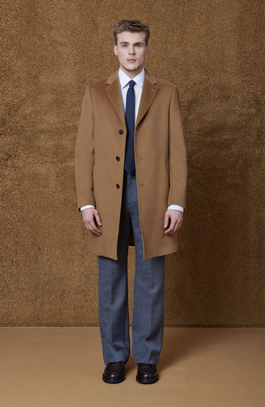 PIERRE CASHMERE TOPCOAT in VICUNA - Main Image