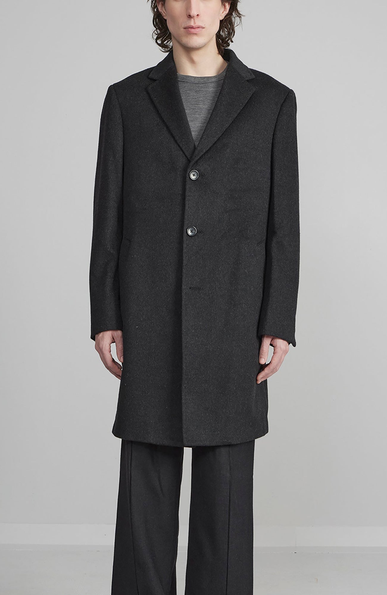 ST - PIERRE CHARCOAL CASHMERE OVERCOAT - Dress - Cardinal of Canada - CA - ST - PIERRE CHARCOAL CASHMERE OVERCOAT