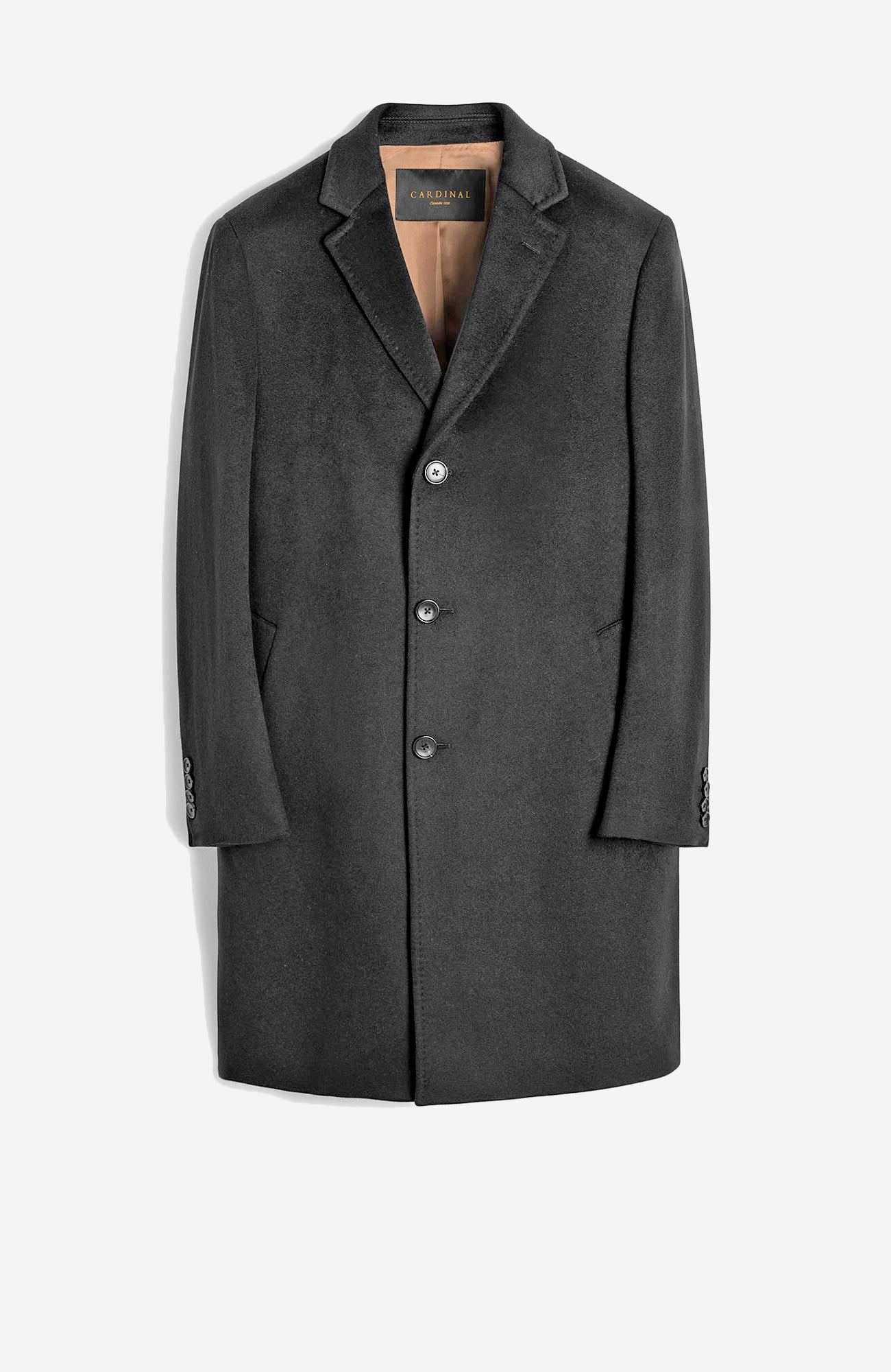 St - Pierre Charcoal Cashmere Topcoat - Dress - Cardinal of Canada - CA - St - Pierre Charcoal Cashmere Topcoat