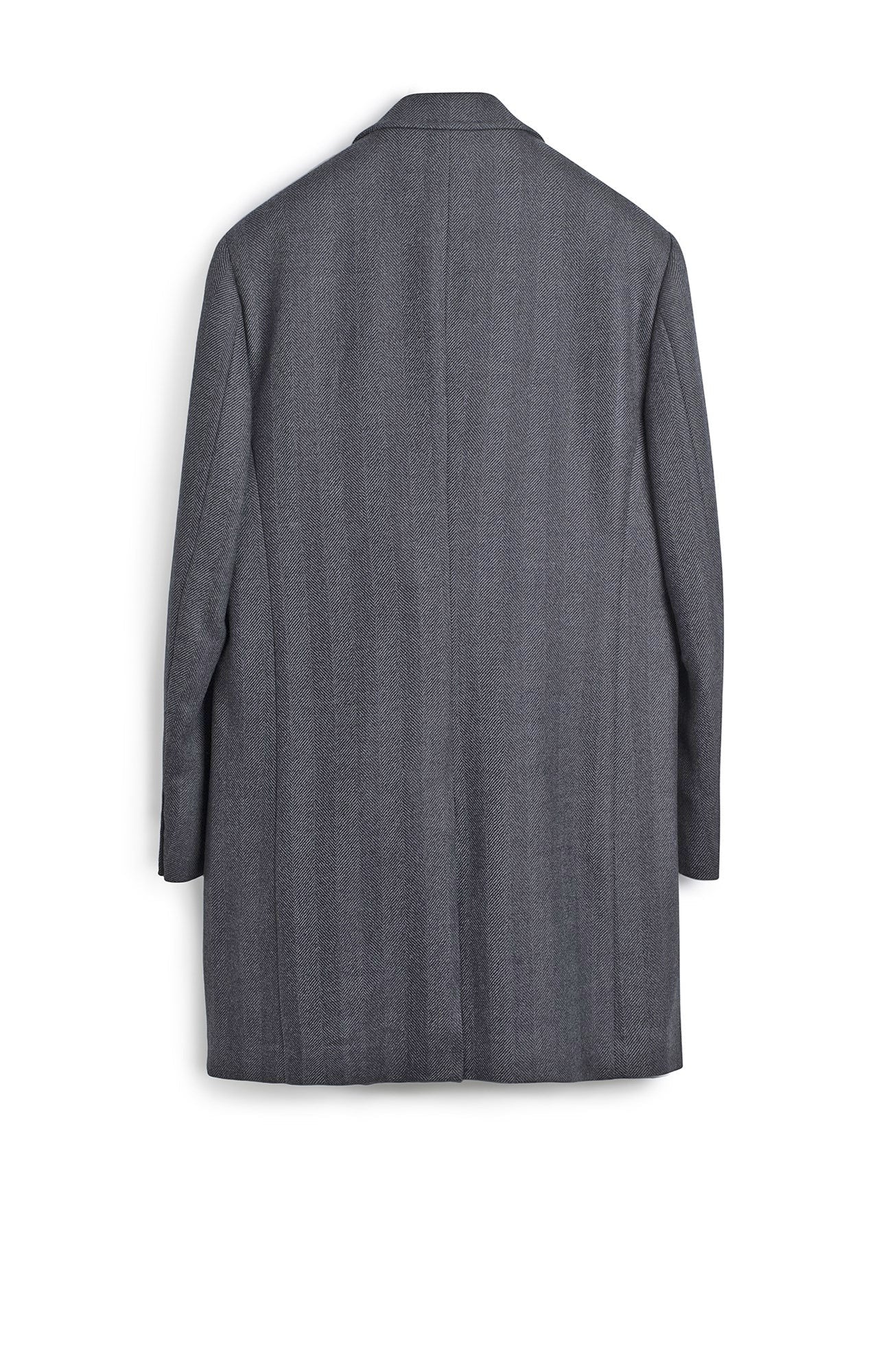 Stedwell Charcoal Herringbone Wool Topcoat - MENS - Cardinal of Canada - CA - Stedwell Charcoal Herringbone Wool Topcoat