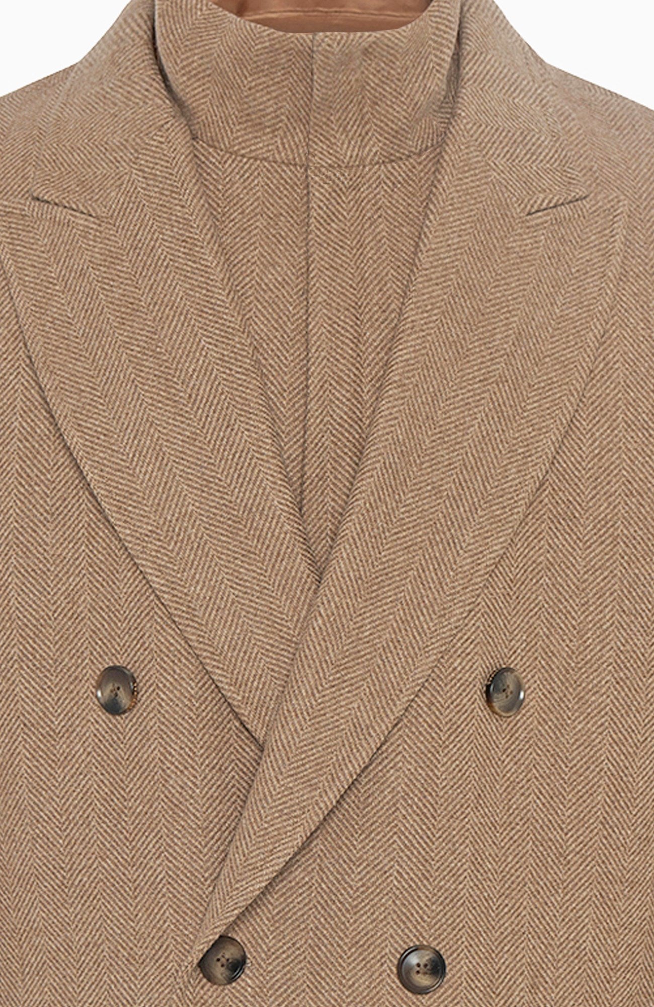Steele Camel Heringbone Wool Topcoat - MENS - Cardinal of Canada-CA - Steele Camel Heringbone Wool Topcoat