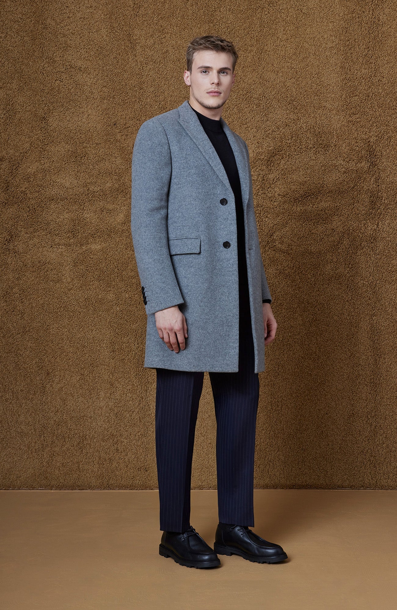 SUTTON LIGHT GREY WOOL TOPCOAT - Cardinal of Canada - CA - SUTTON LIGHT GREY WOOL TOPCOAT