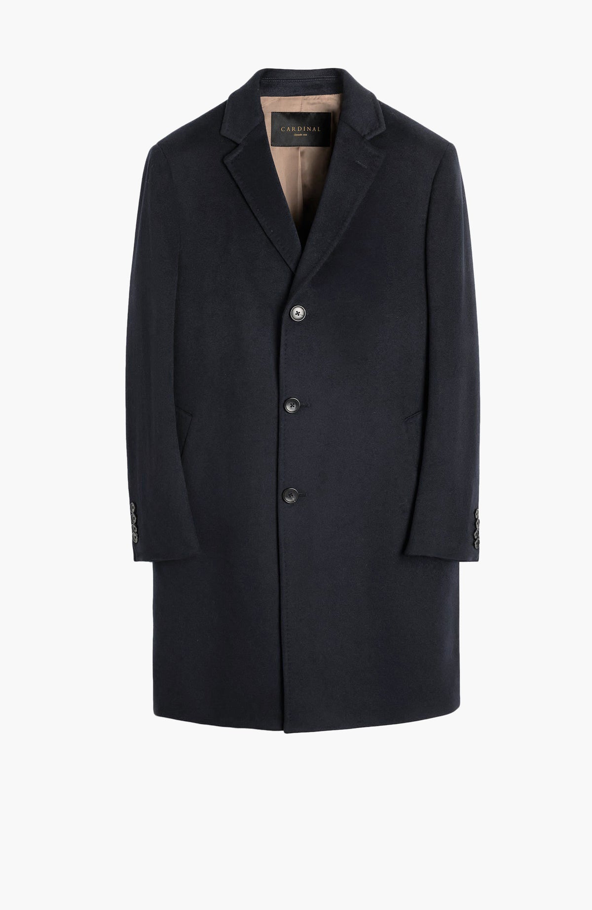 St-Pierre Black Cashmere Topcoat