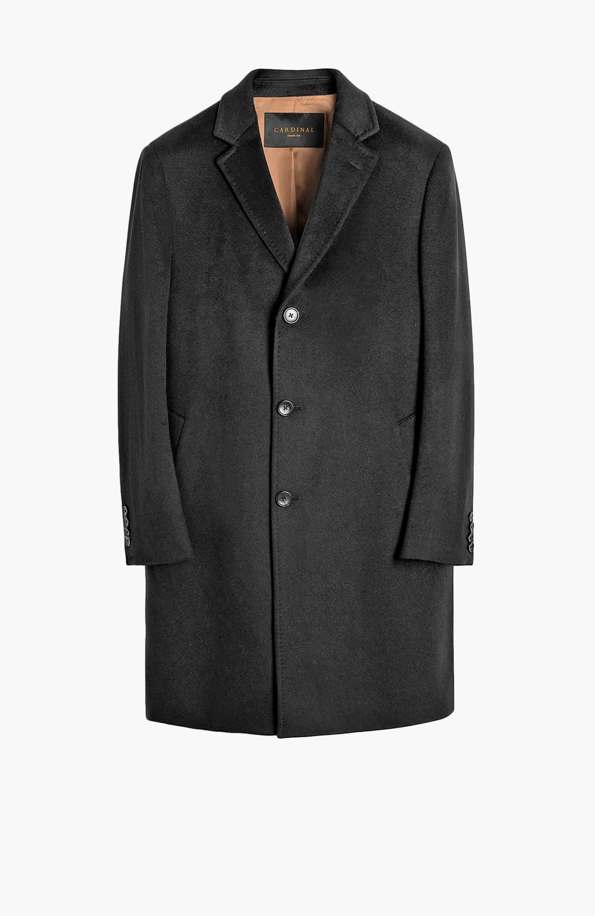 St-Pierre Charcoal Cashmere Topcoat