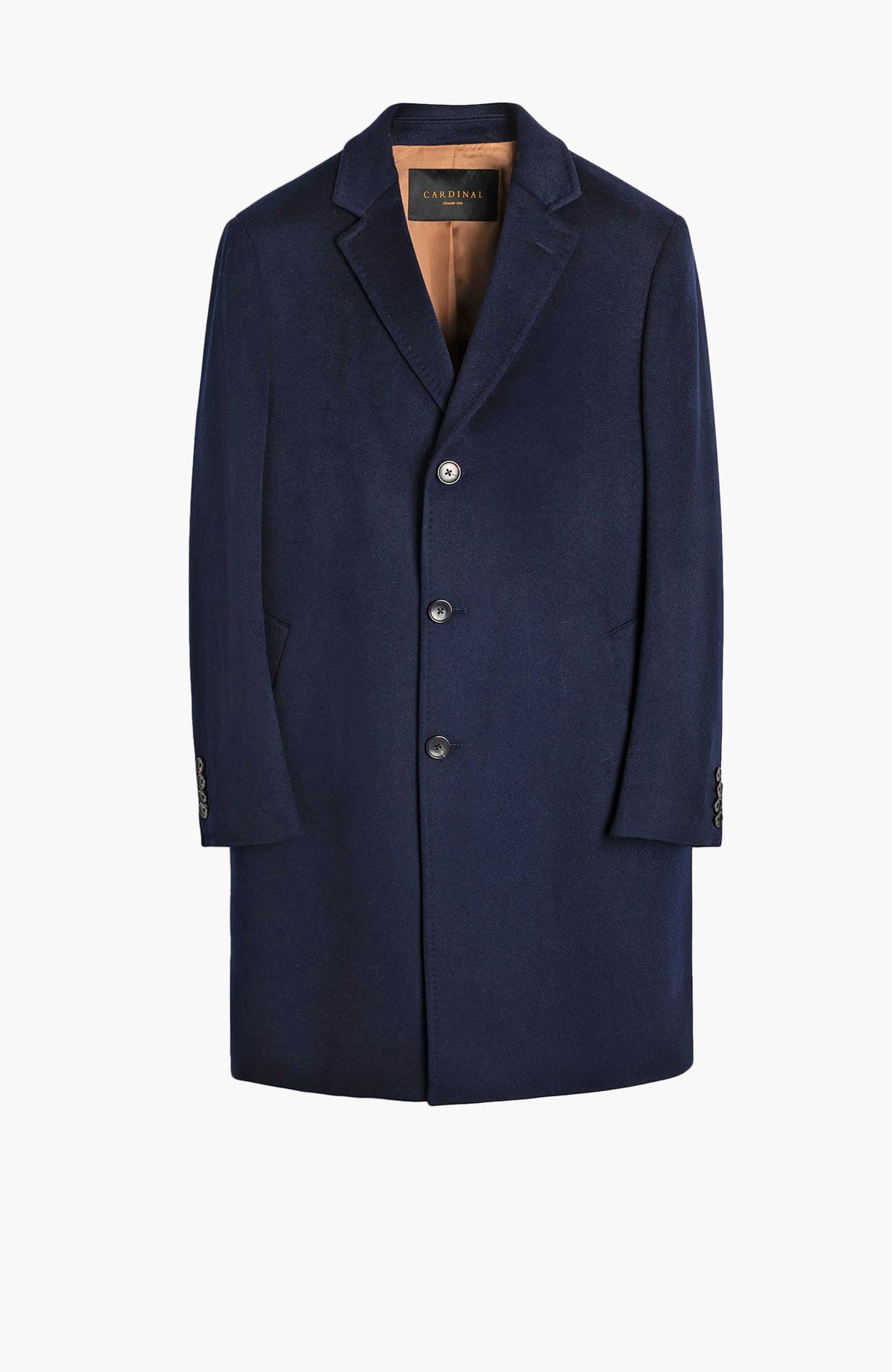 St-Pierre Navy Cashmere Topcoat