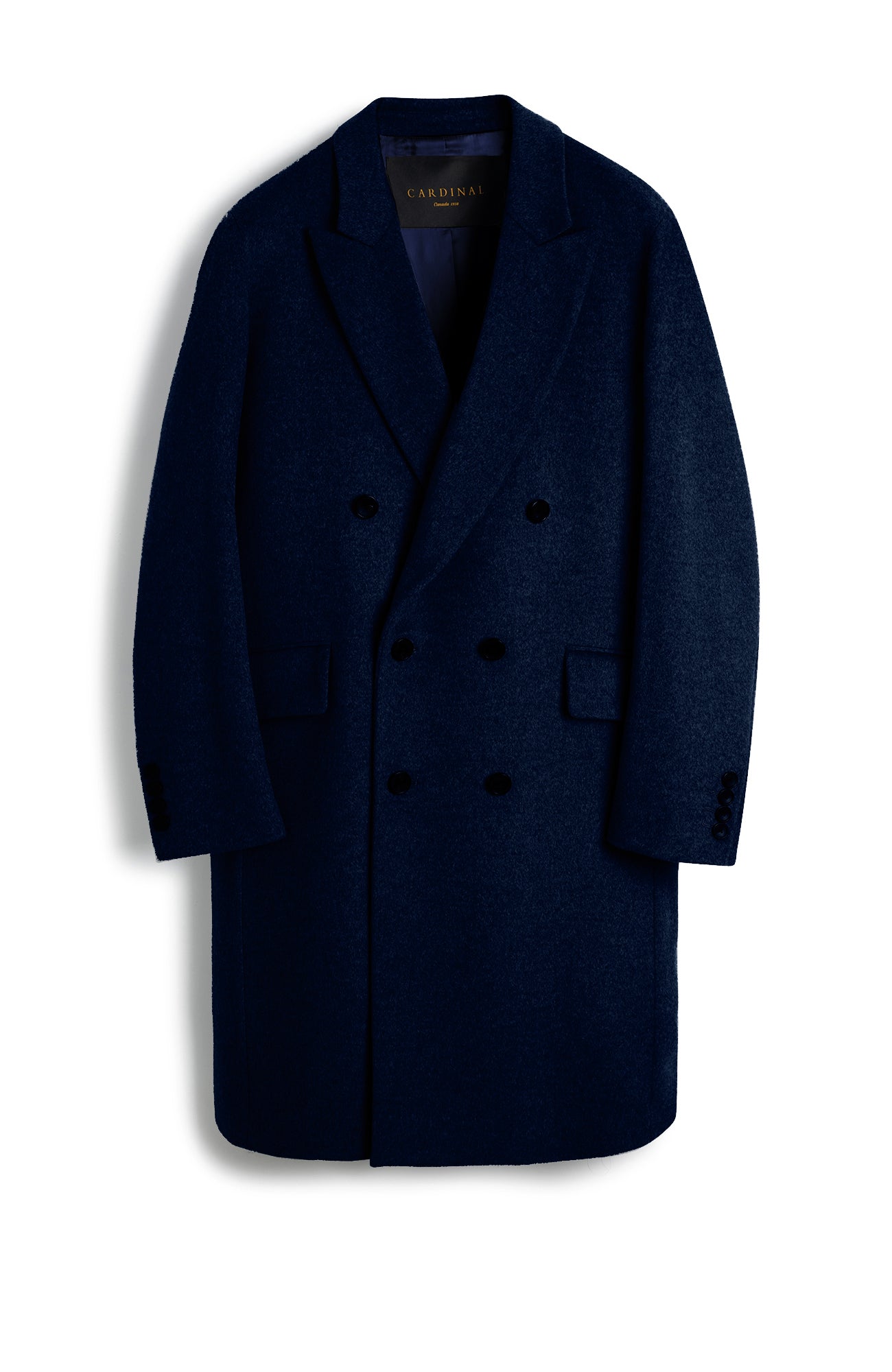 THOMAS DOUBLE BREAST NAVY CASHMERE TOPCOAT - MENS - Cardinal of Canada - CA - THOMAS DOUBLE BREAST NAVY CASHMERE TOPCOAT